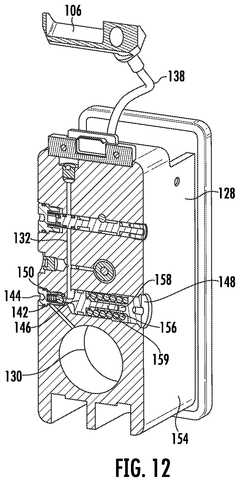 Patent US12345497 Figure 12 – High-pressure air drum magazine for belt fed weapon