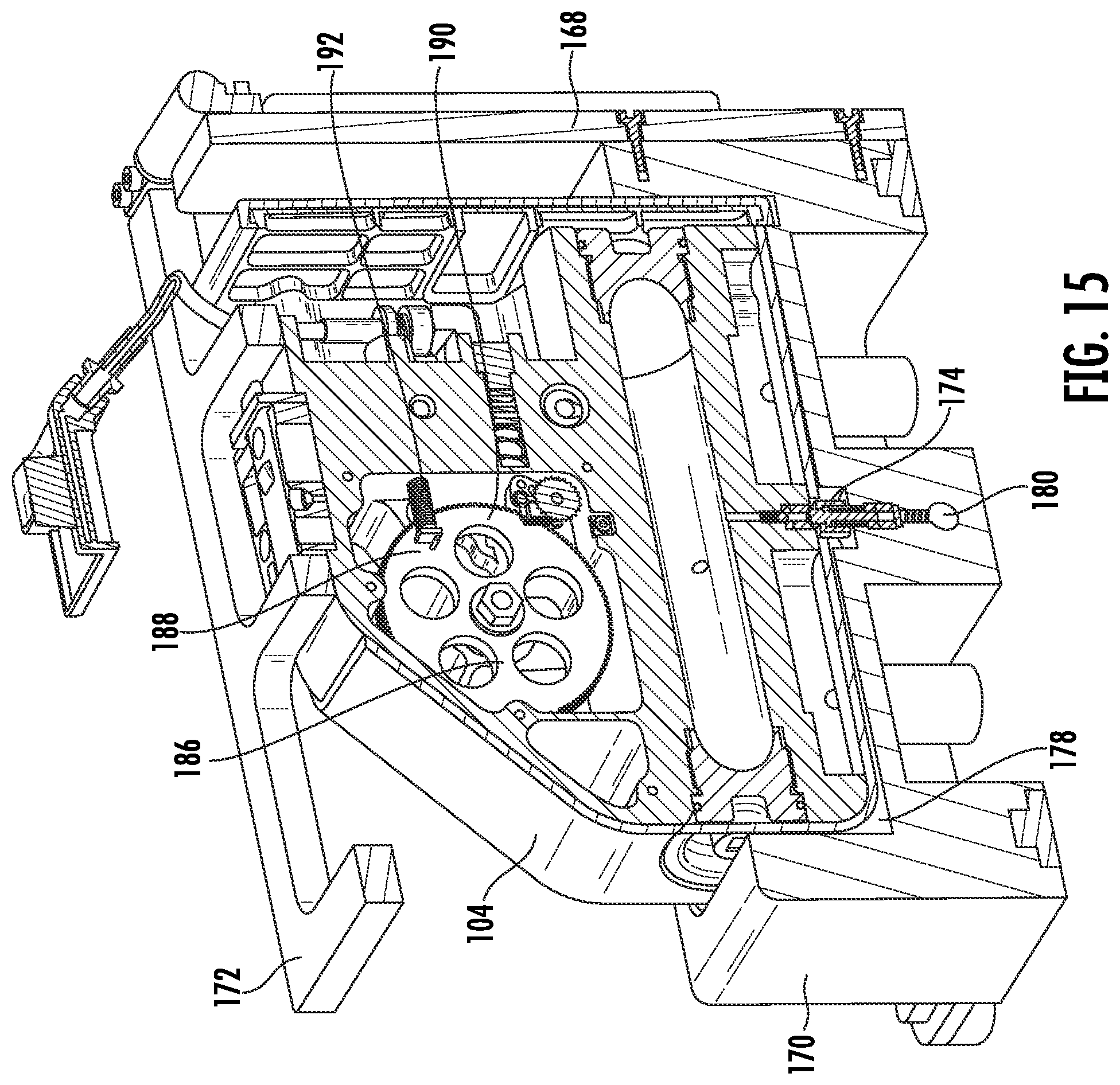 Patent US12345497 Figure 15 – High-pressure air drum magazine for belt fed weapon