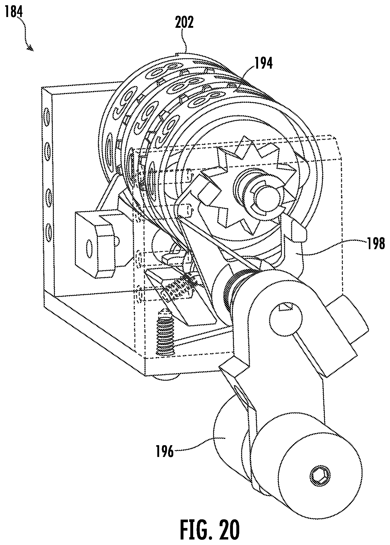 Patent US12345497 Figure 20 – High-pressure air drum magazine for belt fed weapon