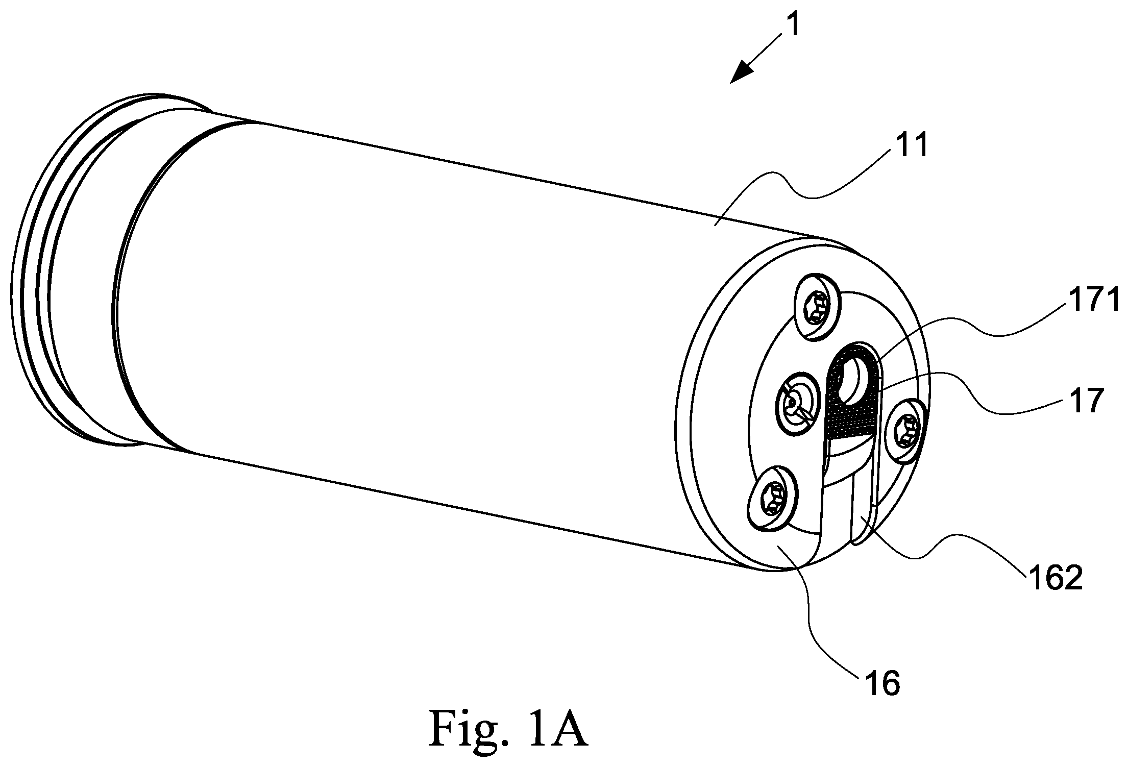 Patent US12345498 Figure 1 – Grenade device of a toy gun with an adjustable firing muzzle and an adjusting method thereof