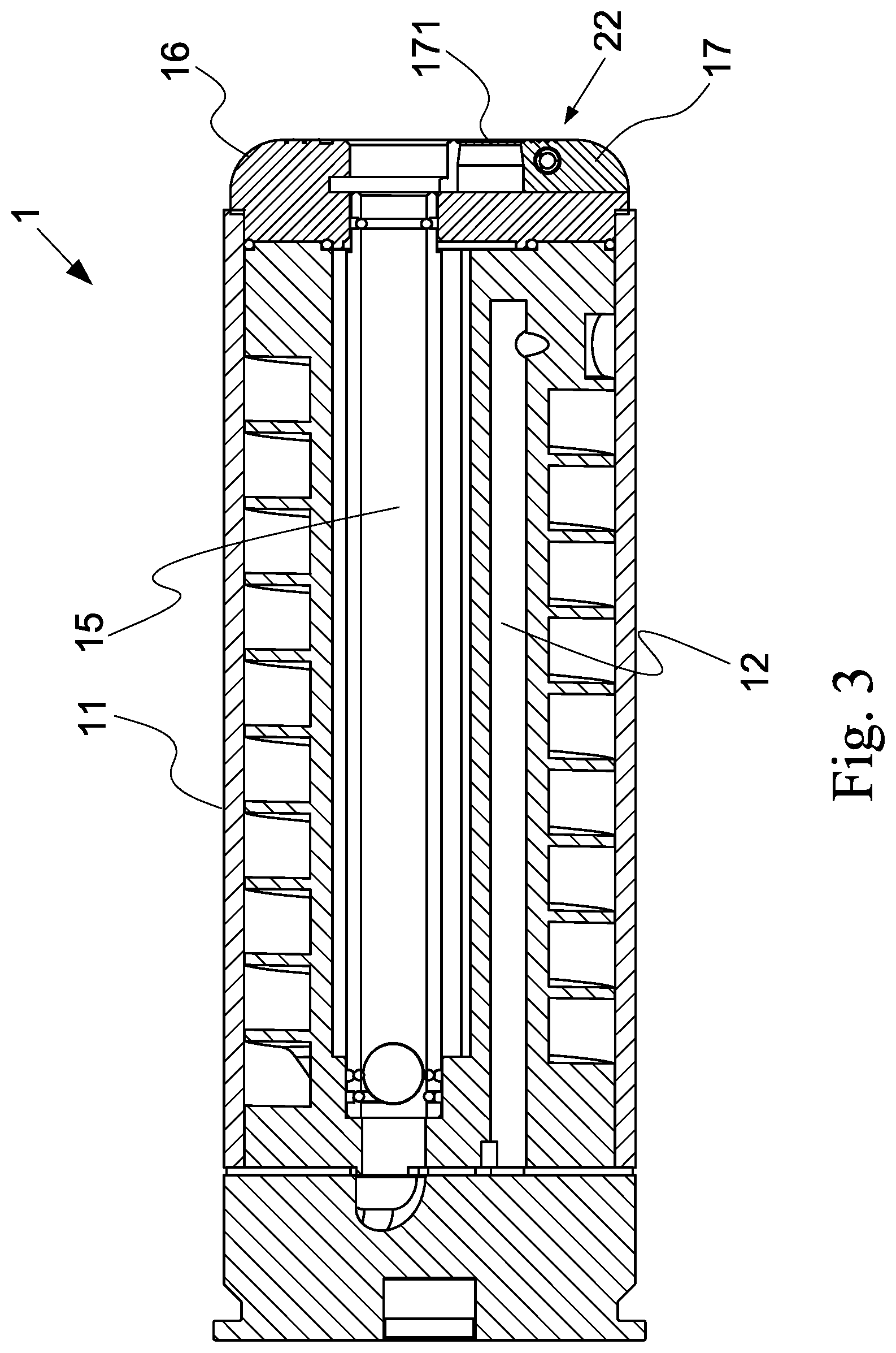 Patent US12345498 Figure 4 – Grenade device of a toy gun with an adjustable firing muzzle and an adjusting method thereof