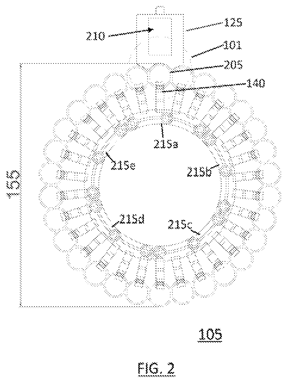 Patent US12345500 Figure 2 – High performance launcher of short projectiles with piston nozzle spring