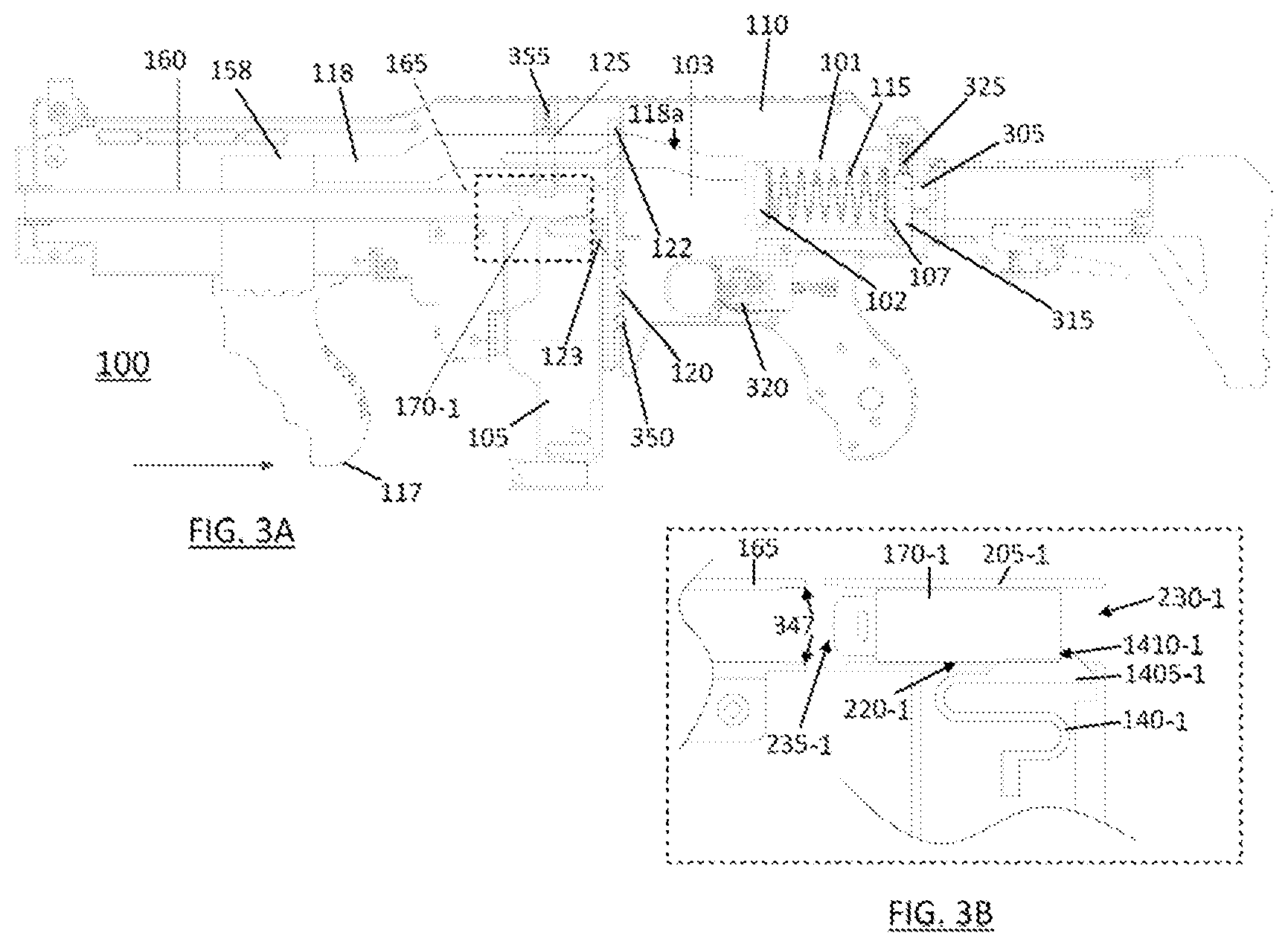 Patent US12345500 Figure 3 – High performance launcher of short projectiles with piston nozzle spring
