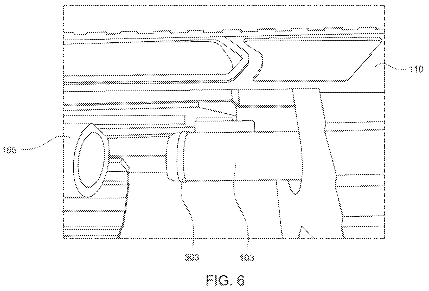 Patent US12345500 Figure 6 – High performance launcher of short projectiles with piston nozzle spring
