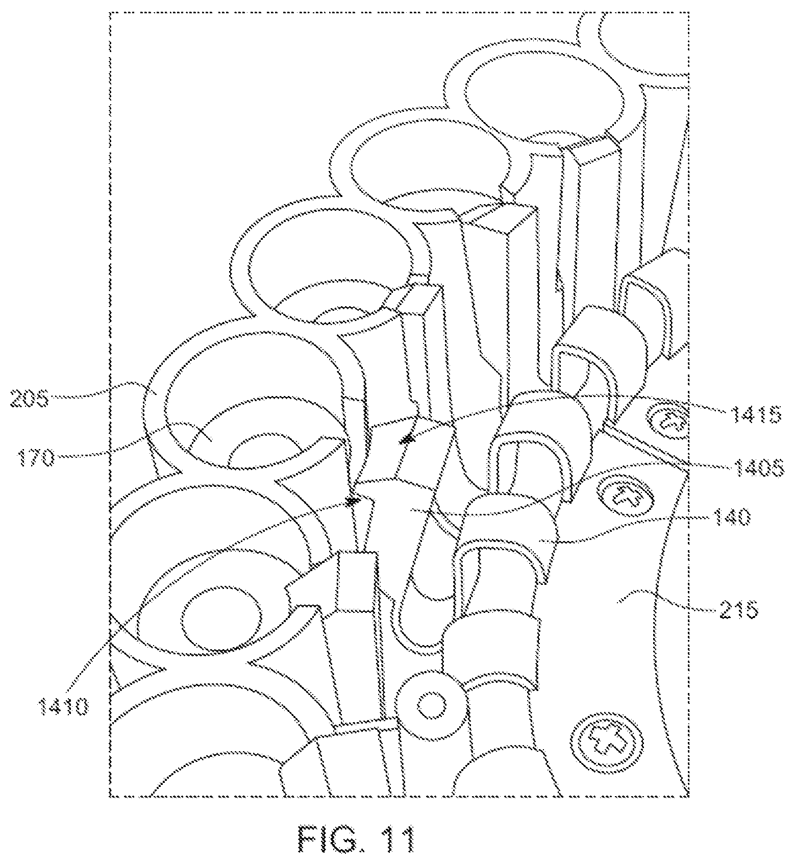 Patent US12345500 Figure 11 – High performance launcher of short projectiles with piston nozzle spring