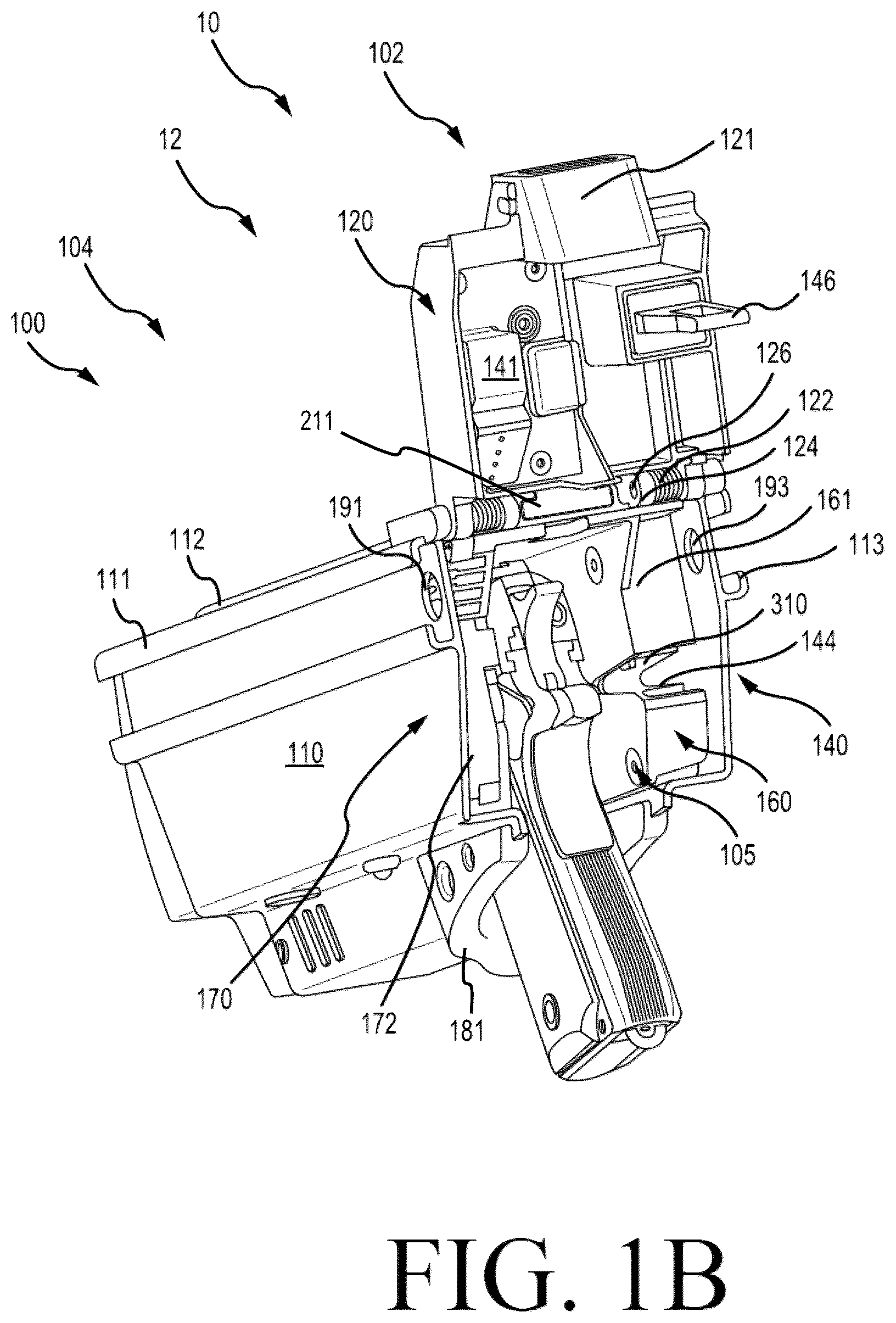 Patent US12345502 Figure 2 – Portable firearm safety system