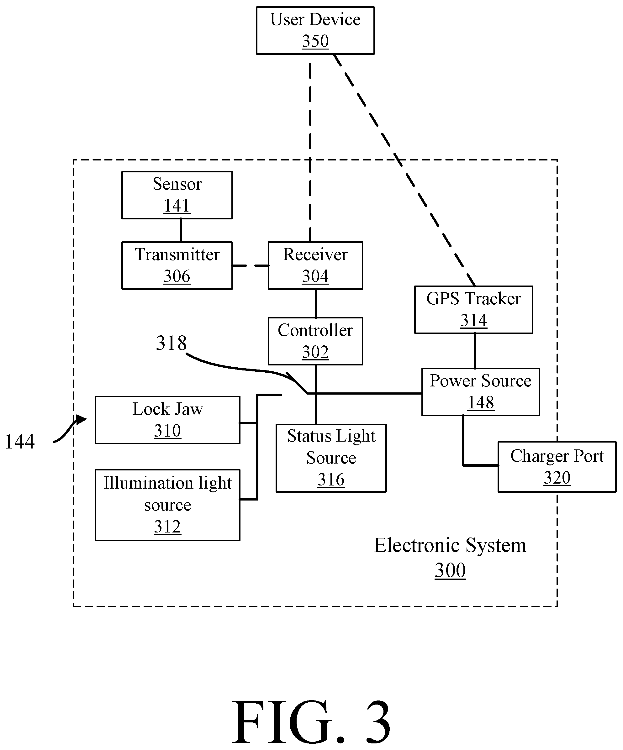 Patent US12345502 Figure 6 – Portable firearm safety system