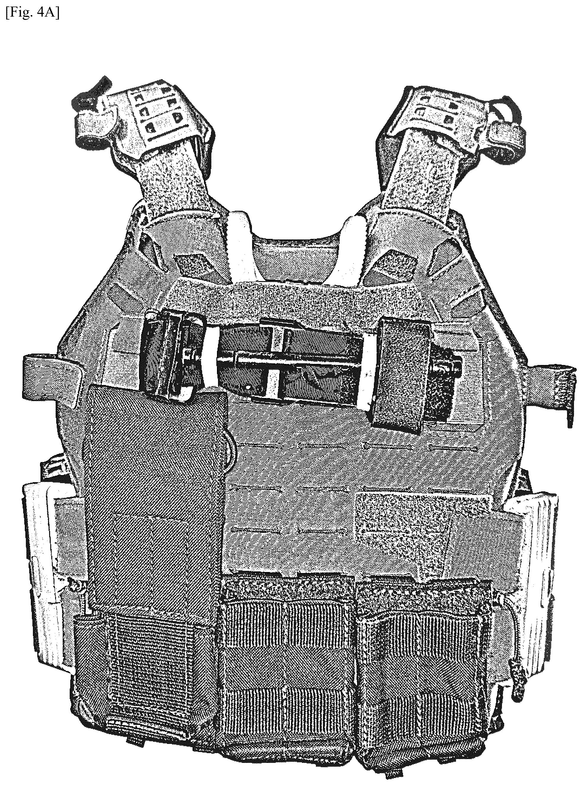 Patent US12345506 Figure 4 – Quick-unfasten protective vest, quick-release system and snap buckle
