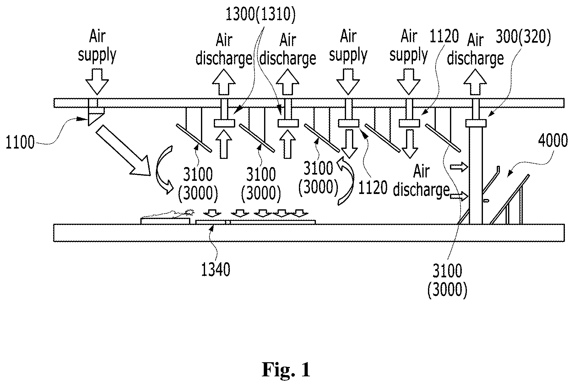 Patent US12345510 Figure 1 – Eco-friendly smart indoor live ammunition shooting range system