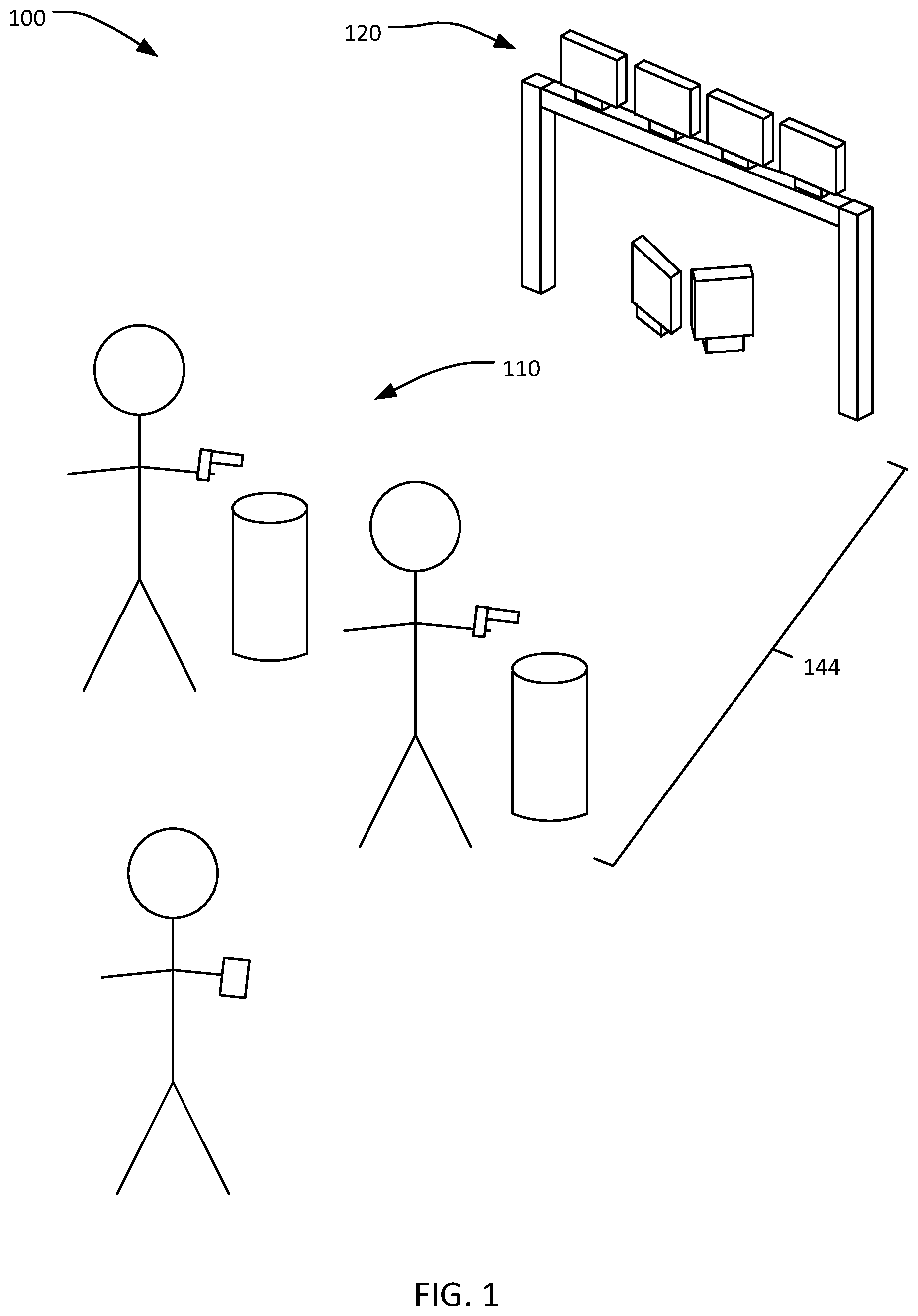 Patent US12345511 Figure 1 – Shooting competition system and methods of making and using same
