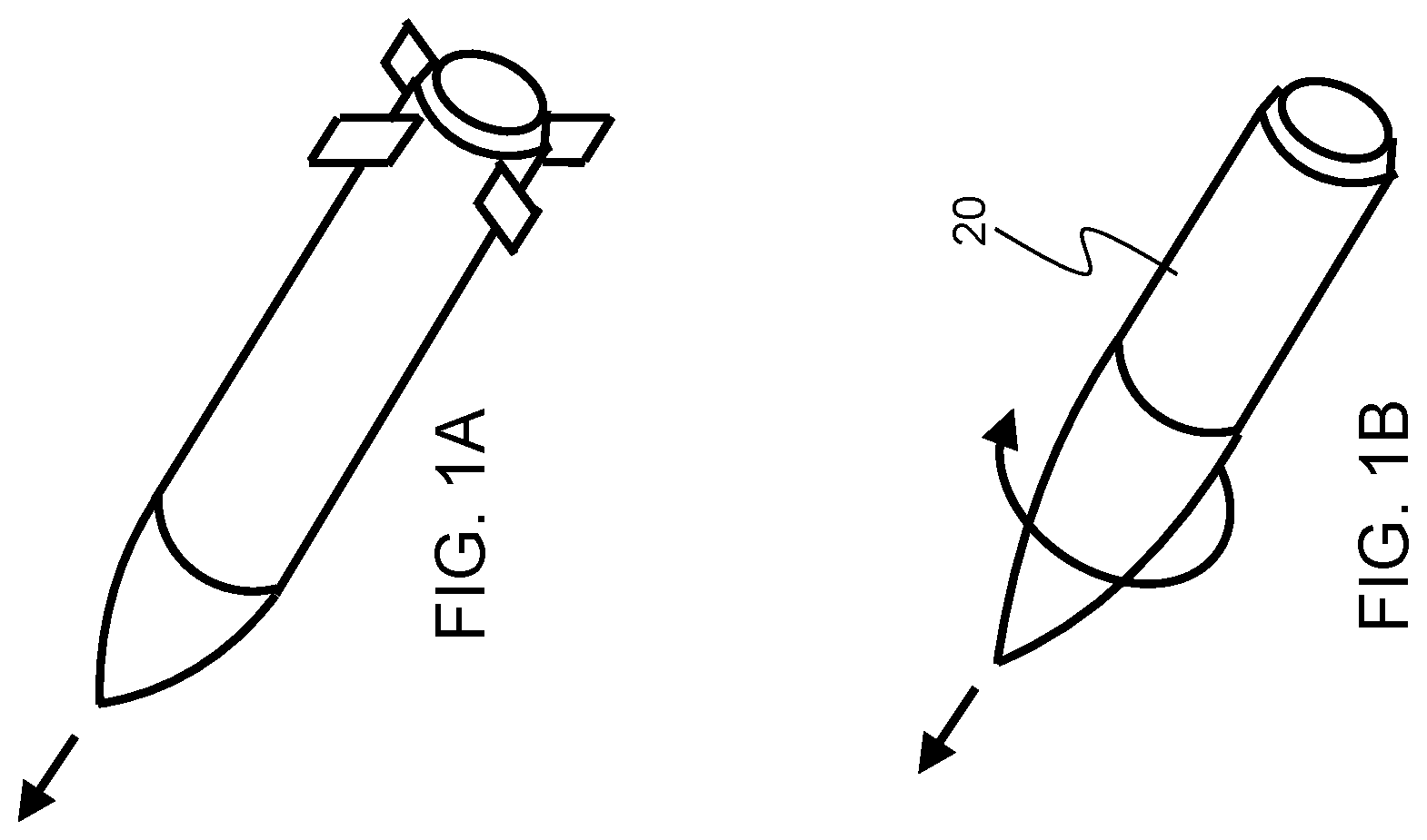 Patent US12345513 Figure 1 – Projectile control actuation system and method of steering a projectile
