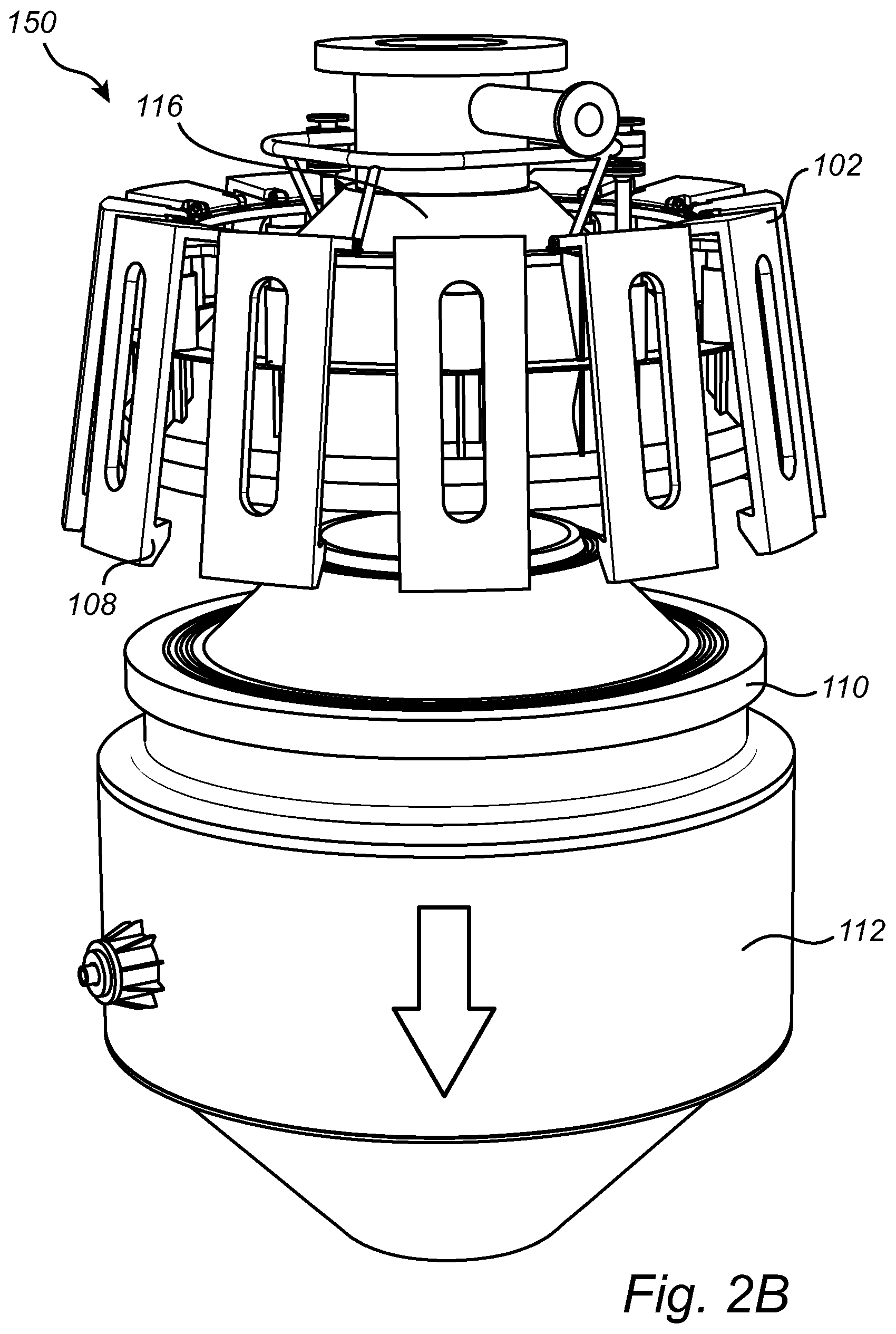 Patent US12345516 Figure 3 – Locking arrangement for a destruction system