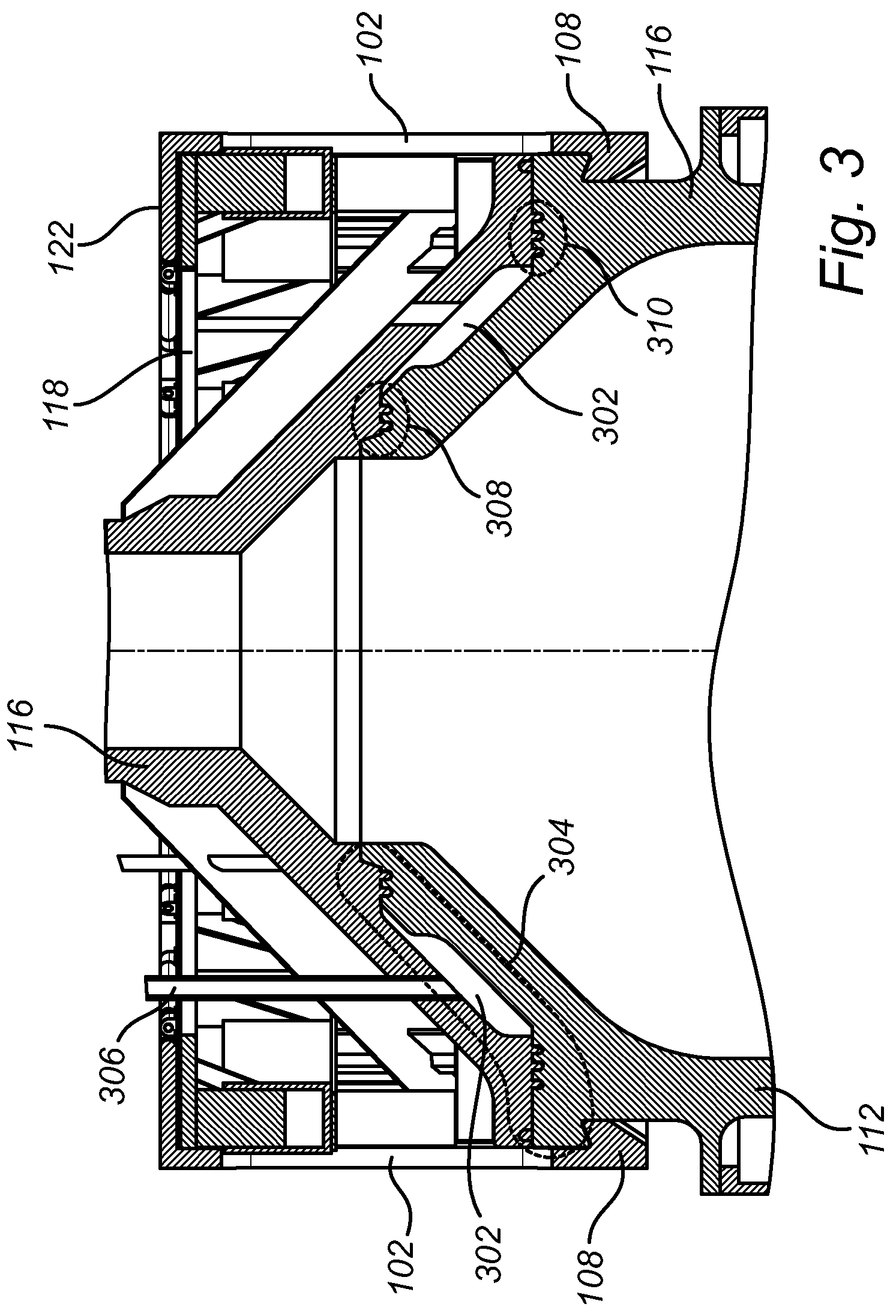 Patent US12345516 Figure 6 – Locking arrangement for a destruction system