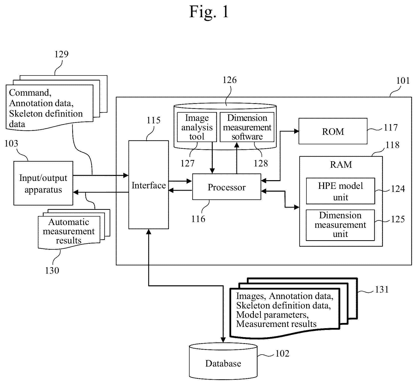 Patent US12345522 Figure 1 – Computer system, dimension measurement method, and storage medium