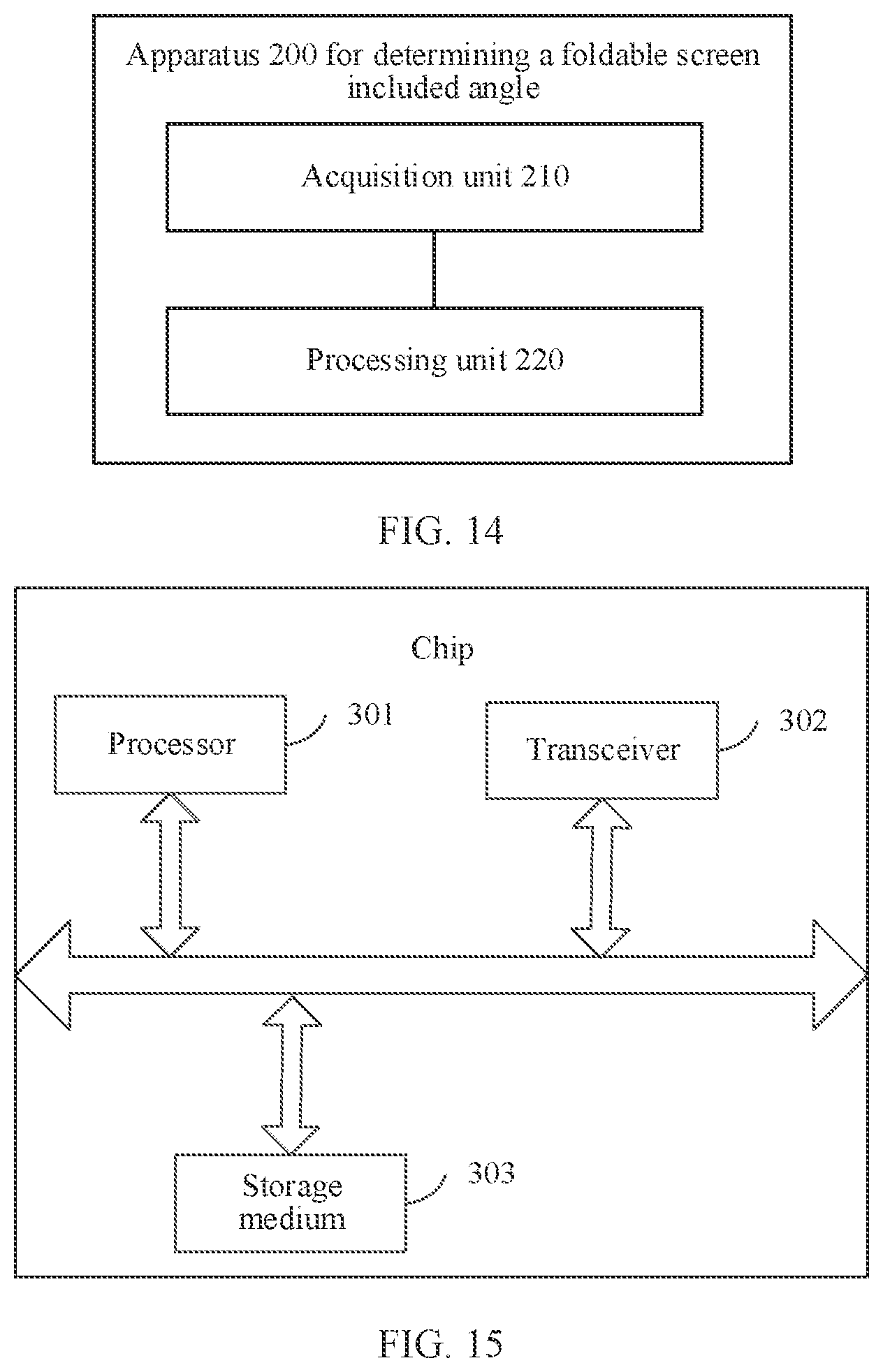 Patent US12345523 Figure 14 – Method for determining foldable screen included angle and associated devices of method