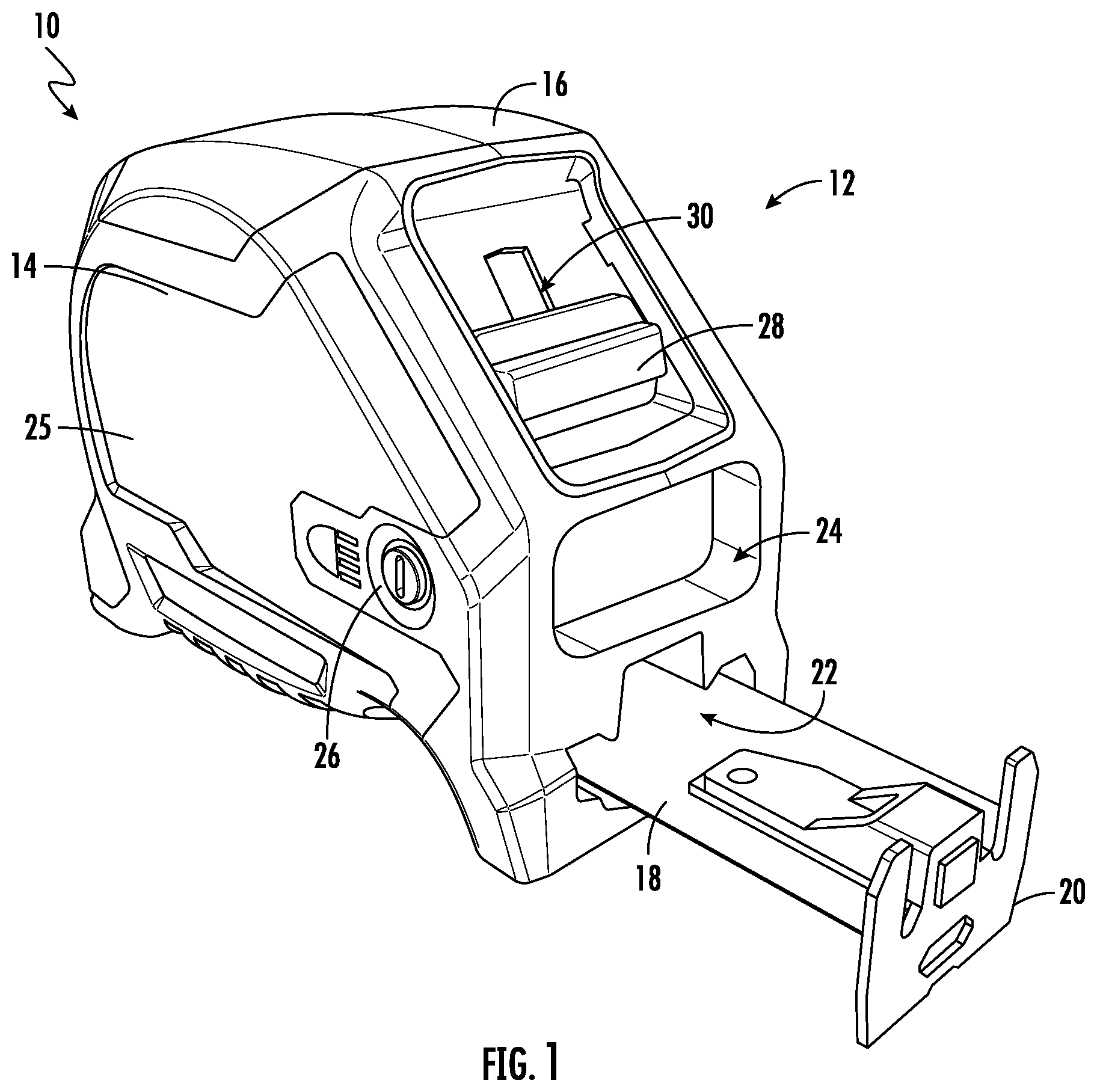 Patent US12345525 — Tape measure with light — Figure 1