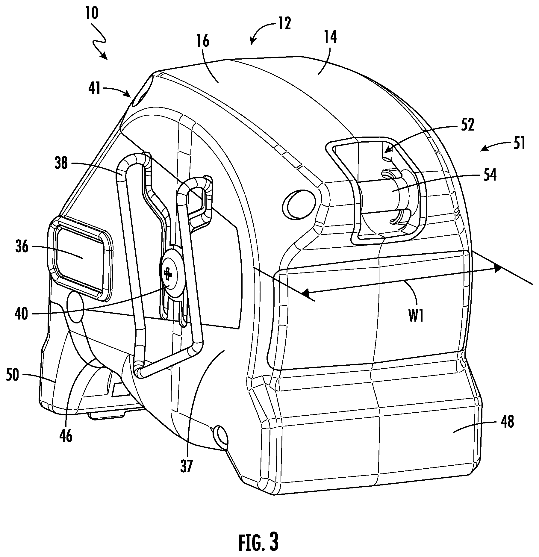 Patent US12345525 Figure 3 – Tape measure with light