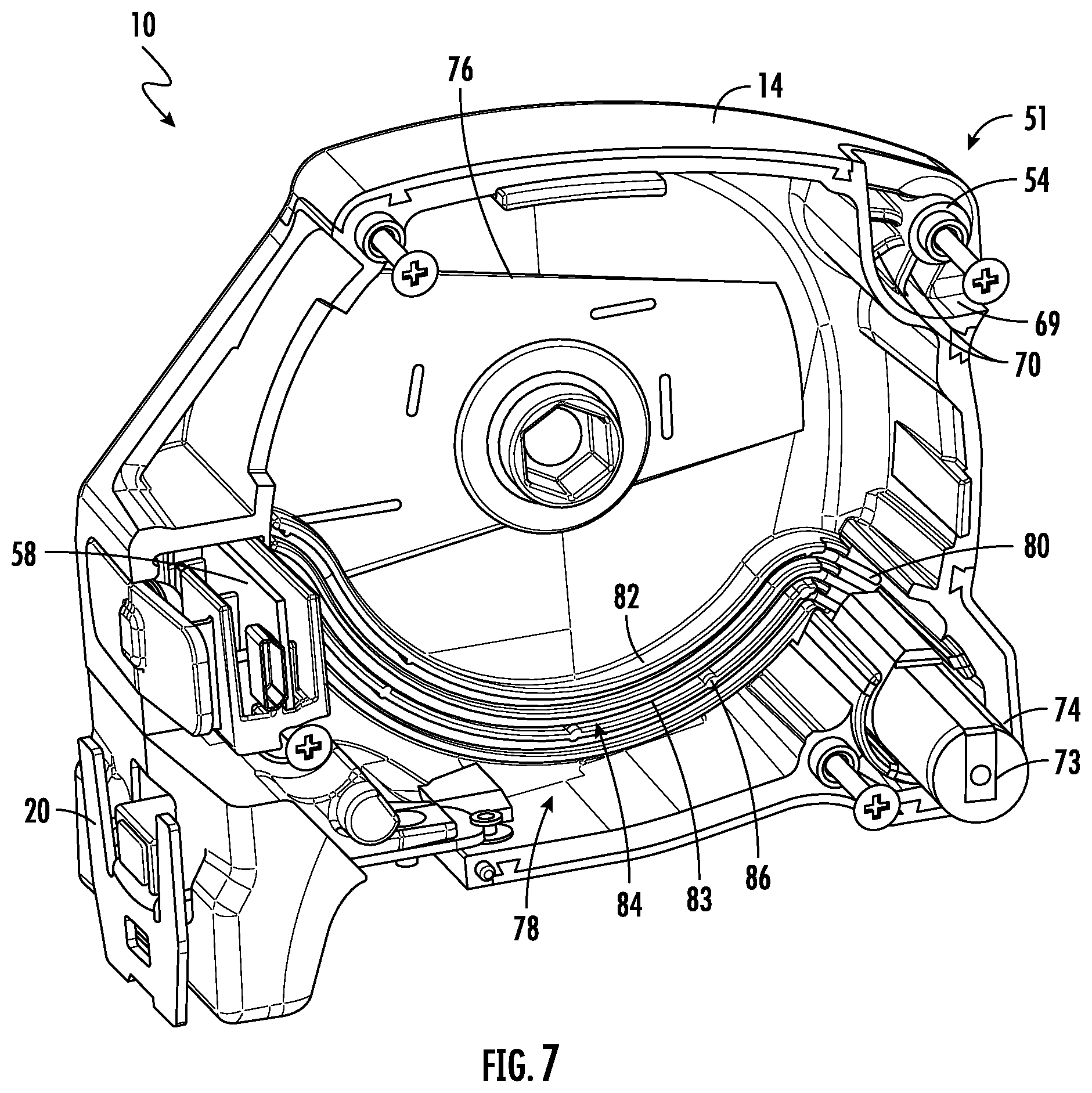Patent US12345525 Figure 7 – Tape measure with light