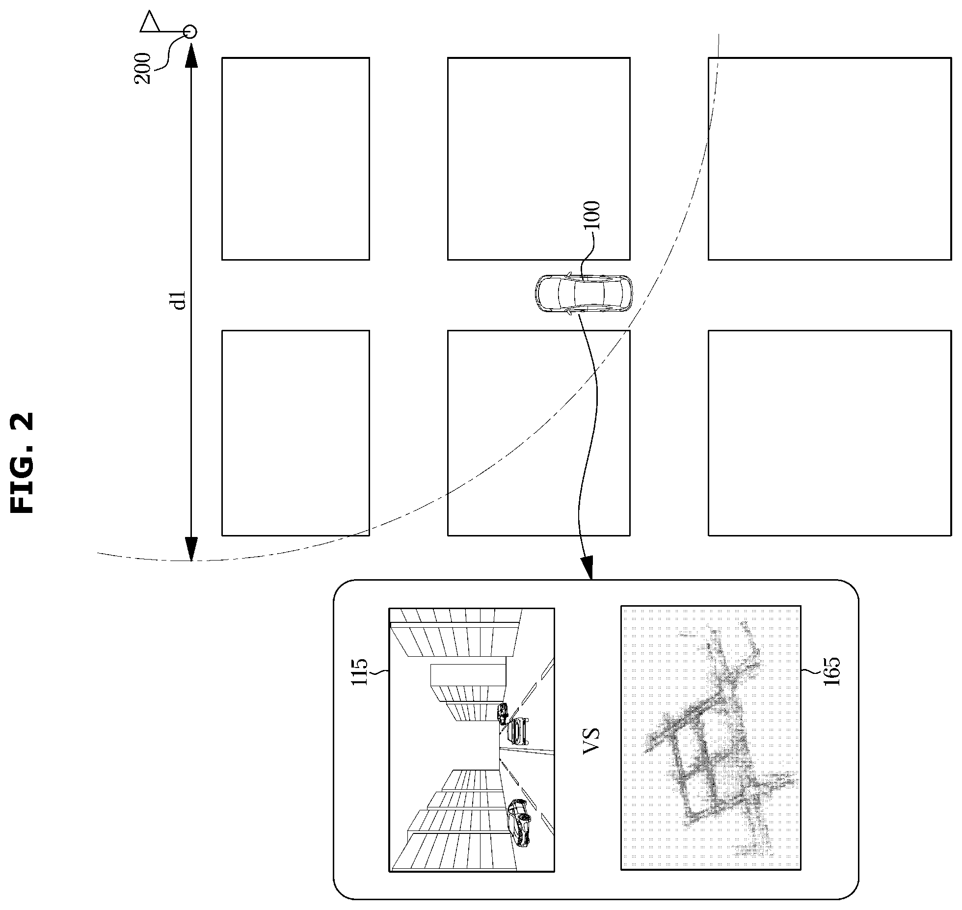 Patent US12345540 Figure 2 – Vehicle and method of controlling the same
