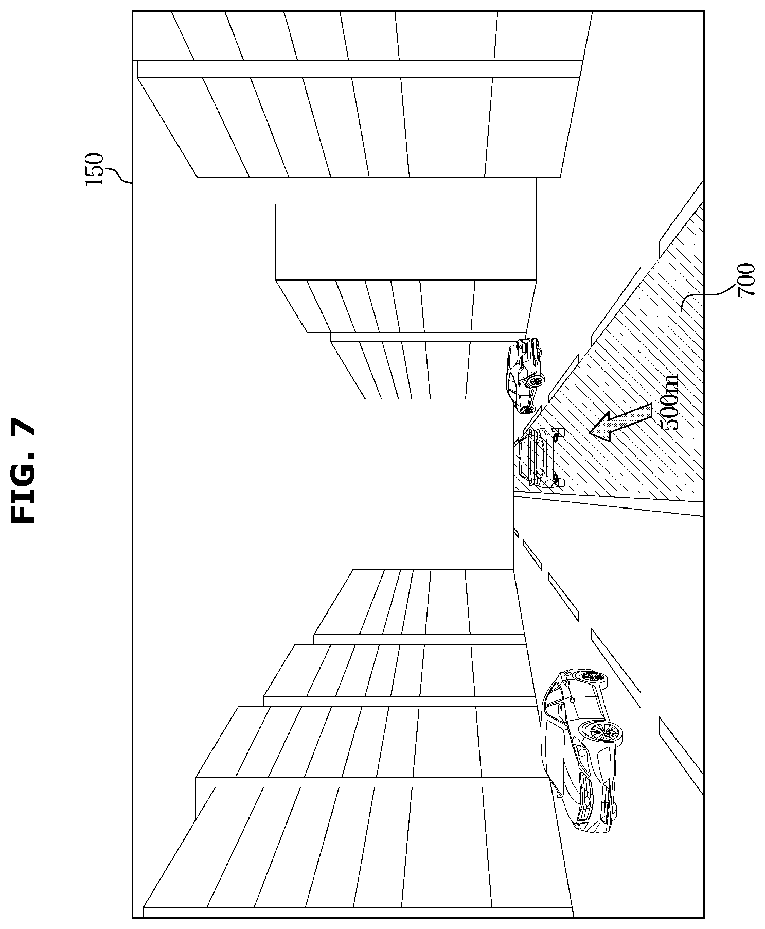 Patent US12345540 Figure 7 – Vehicle and method of controlling the same