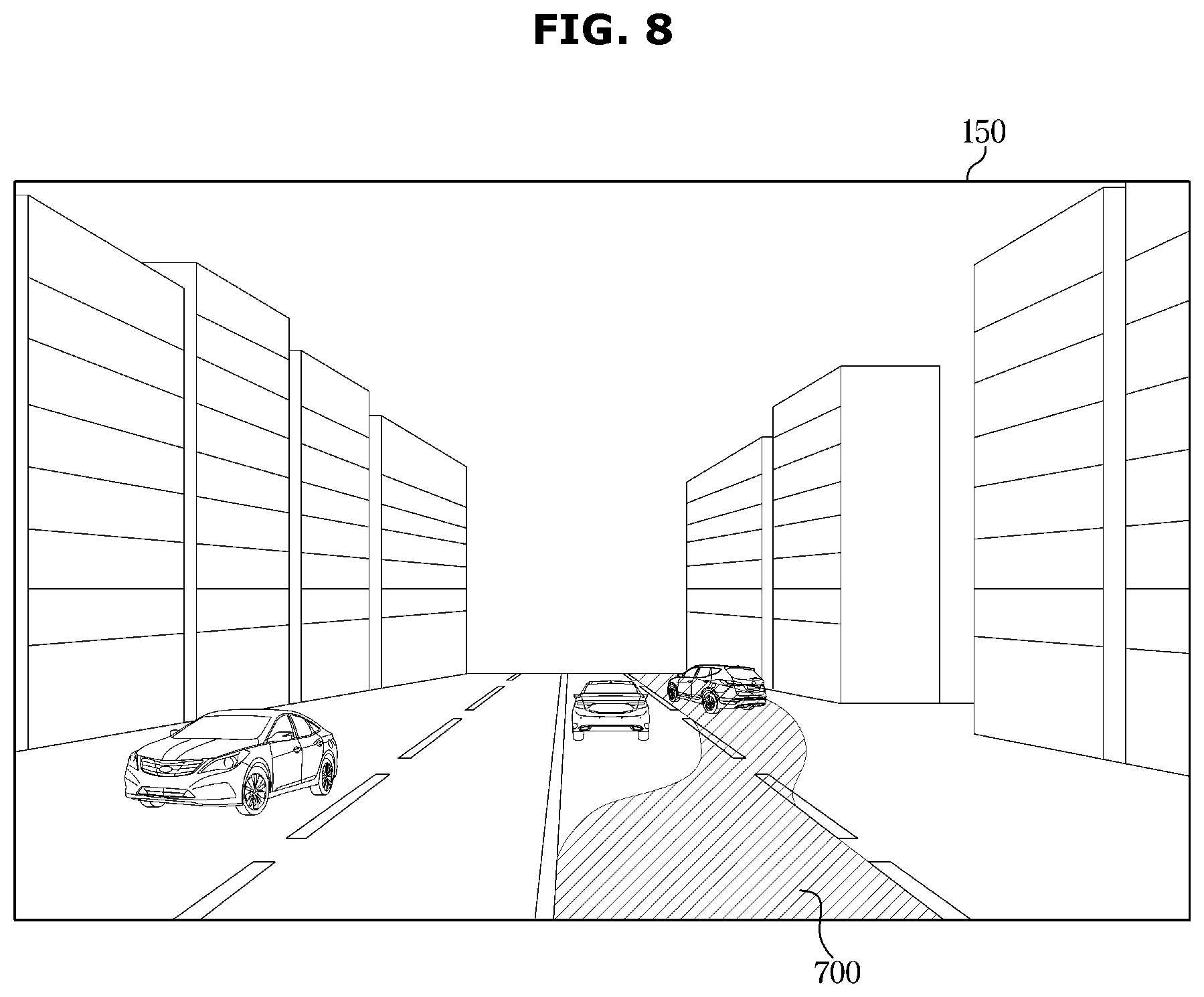 Patent US12345540 Figure 8 – Vehicle and method of controlling the same