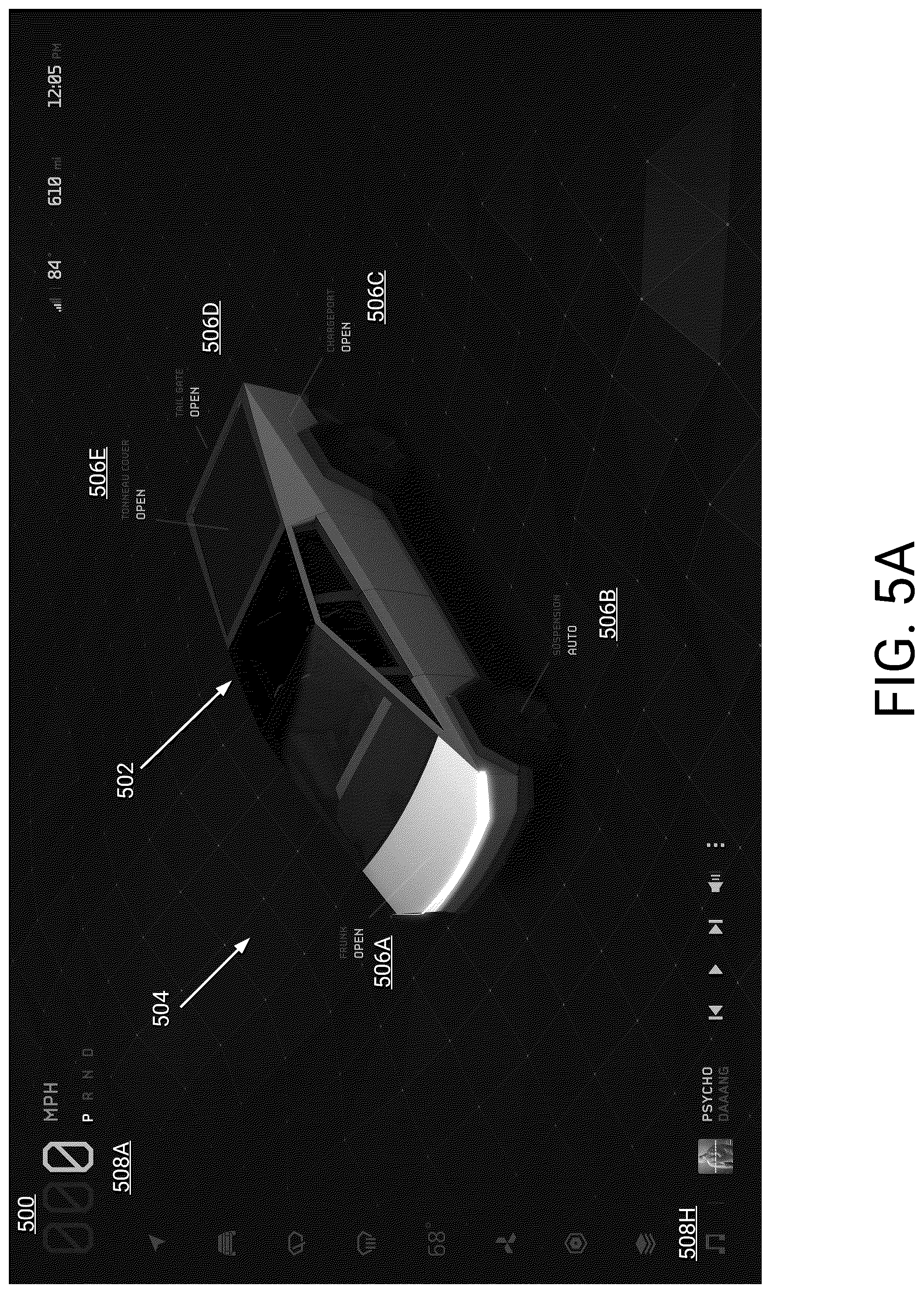 Patent US12345542 Figure 11 – Context sensitive user interface for enhanced vehicle operation