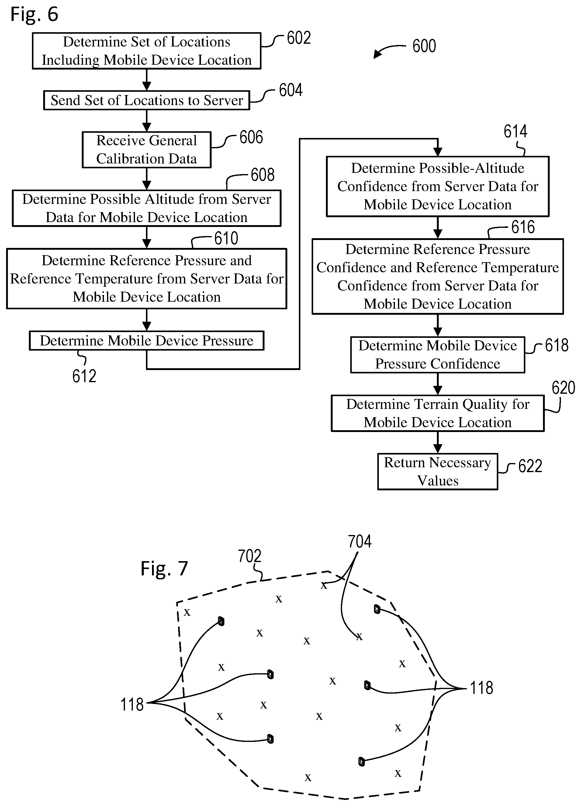 Patent US12345546 Figure 5 – Device based barometric pressure sensor calibration