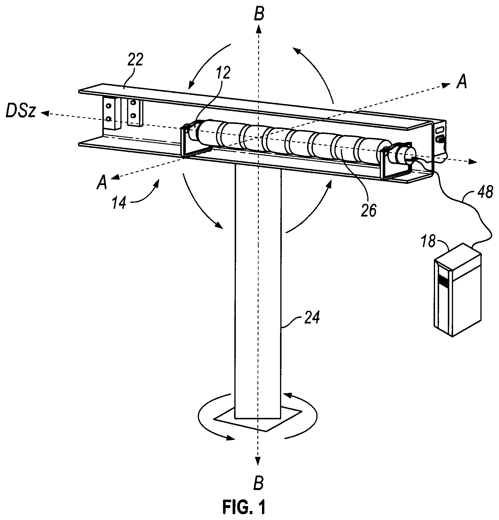 Patent US12345547 Figure 1 – System and method of directional sensor calibration