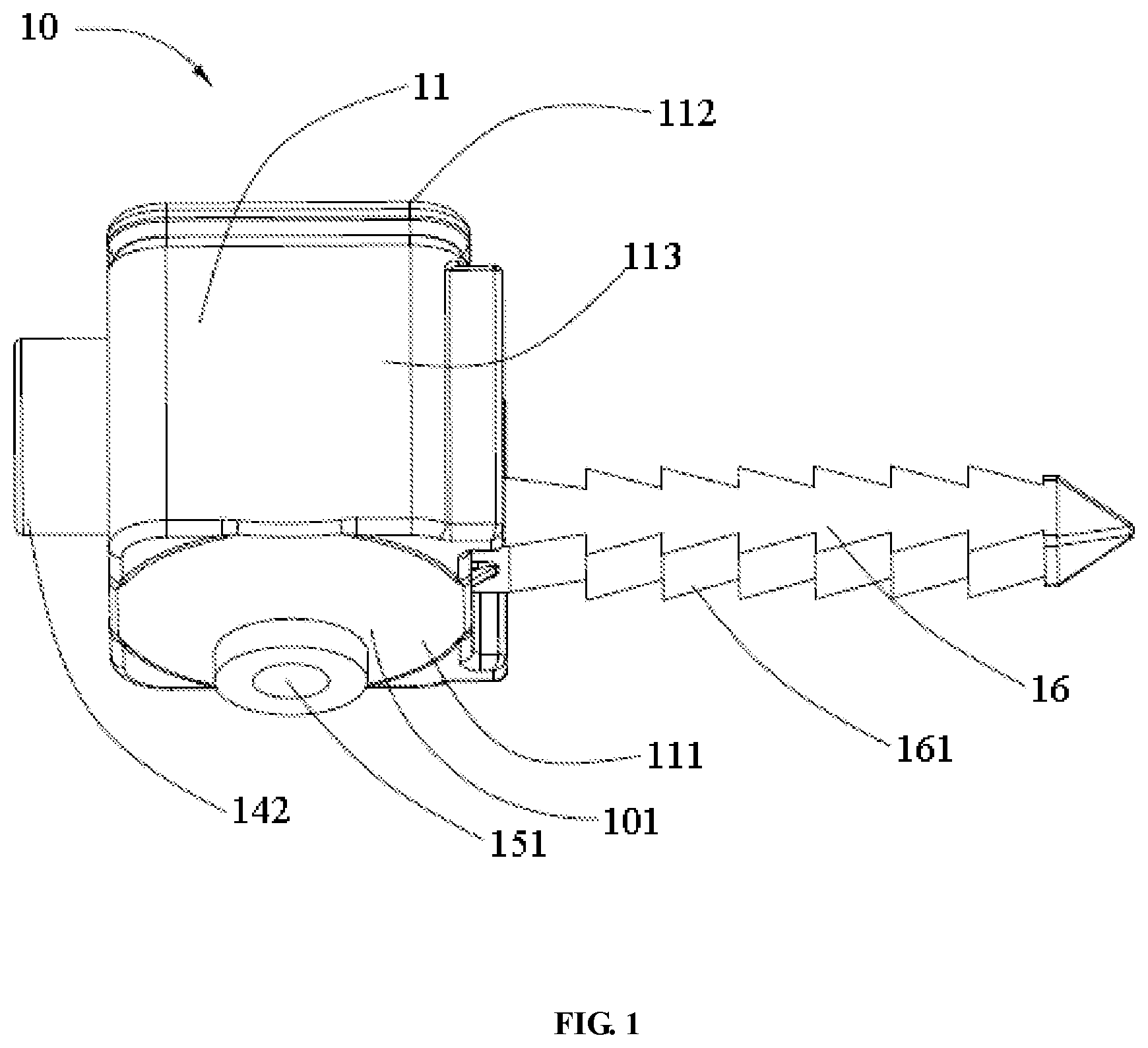 Patent US12345548 Figure 1 – Sensor and heat exchanger