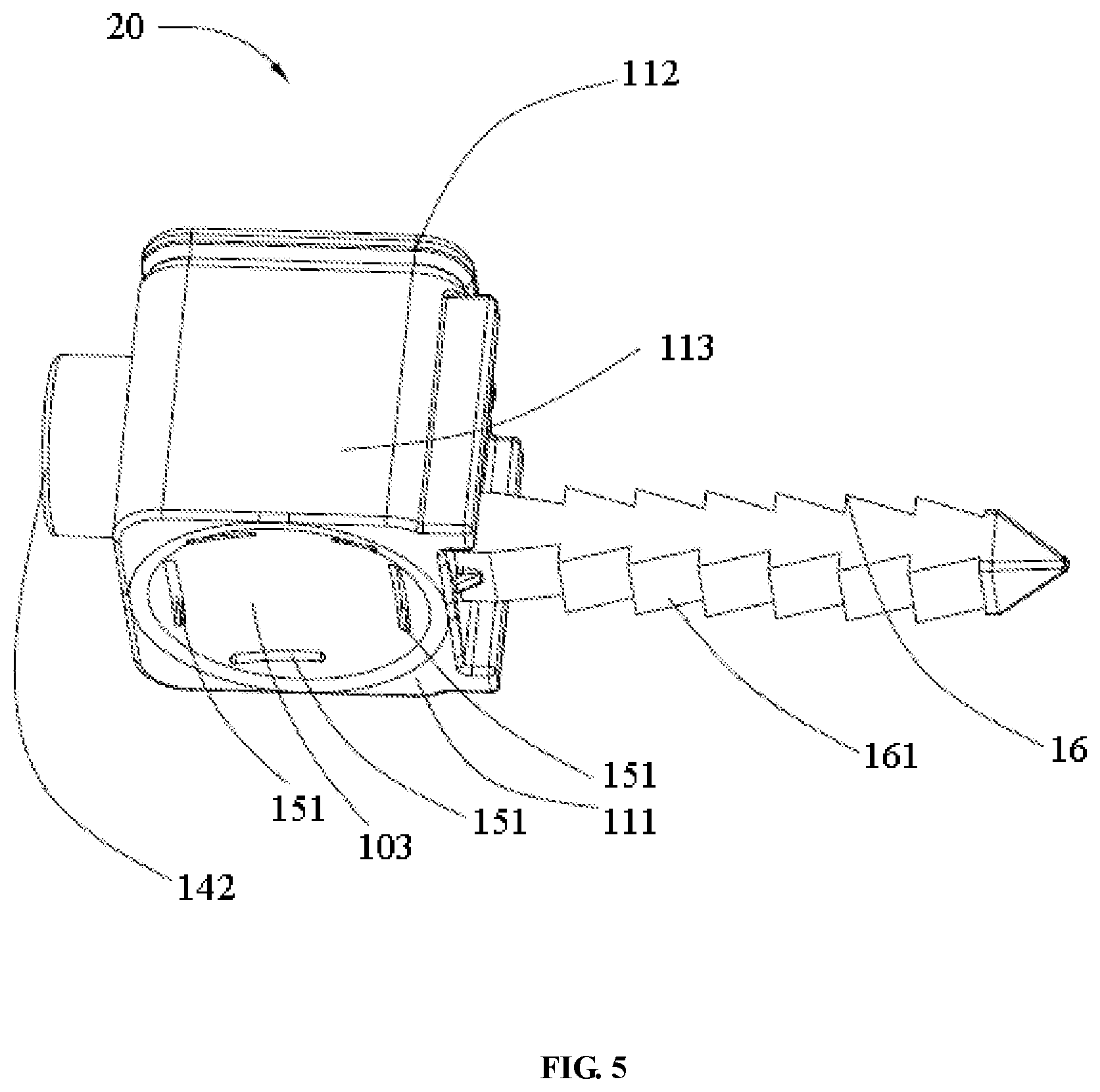 Patent US12345548 Figure 5 – Sensor and heat exchanger