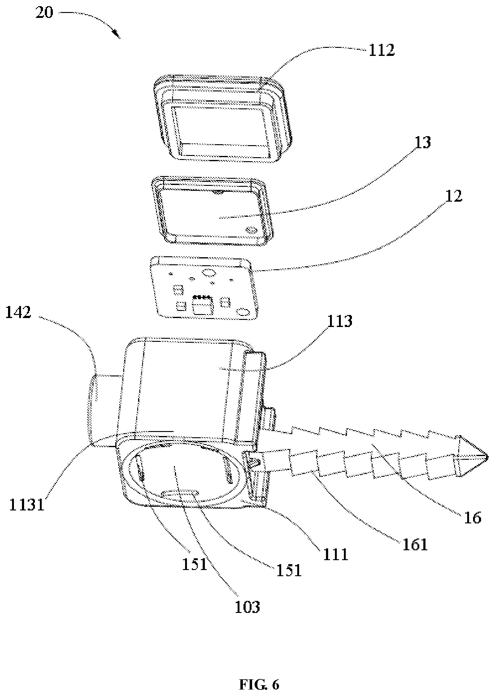 Patent US12345548 Figure 6 – Sensor and heat exchanger