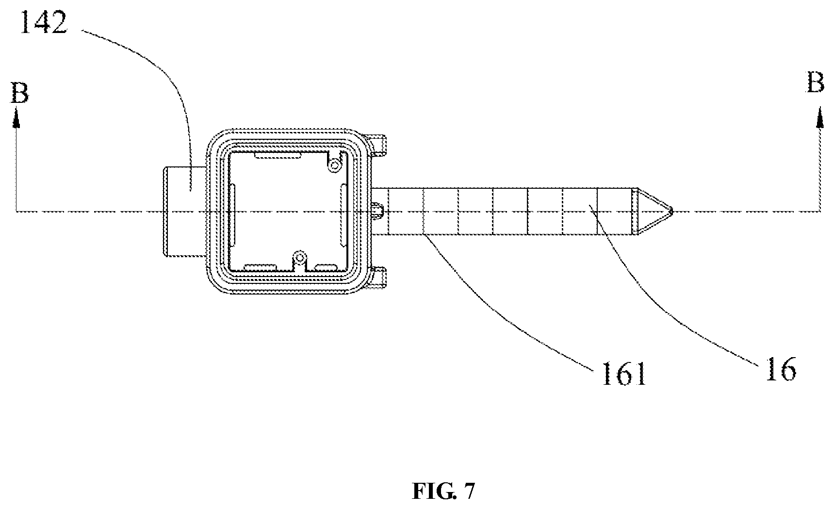 Patent US12345548 Figure 7 – Sensor and heat exchanger