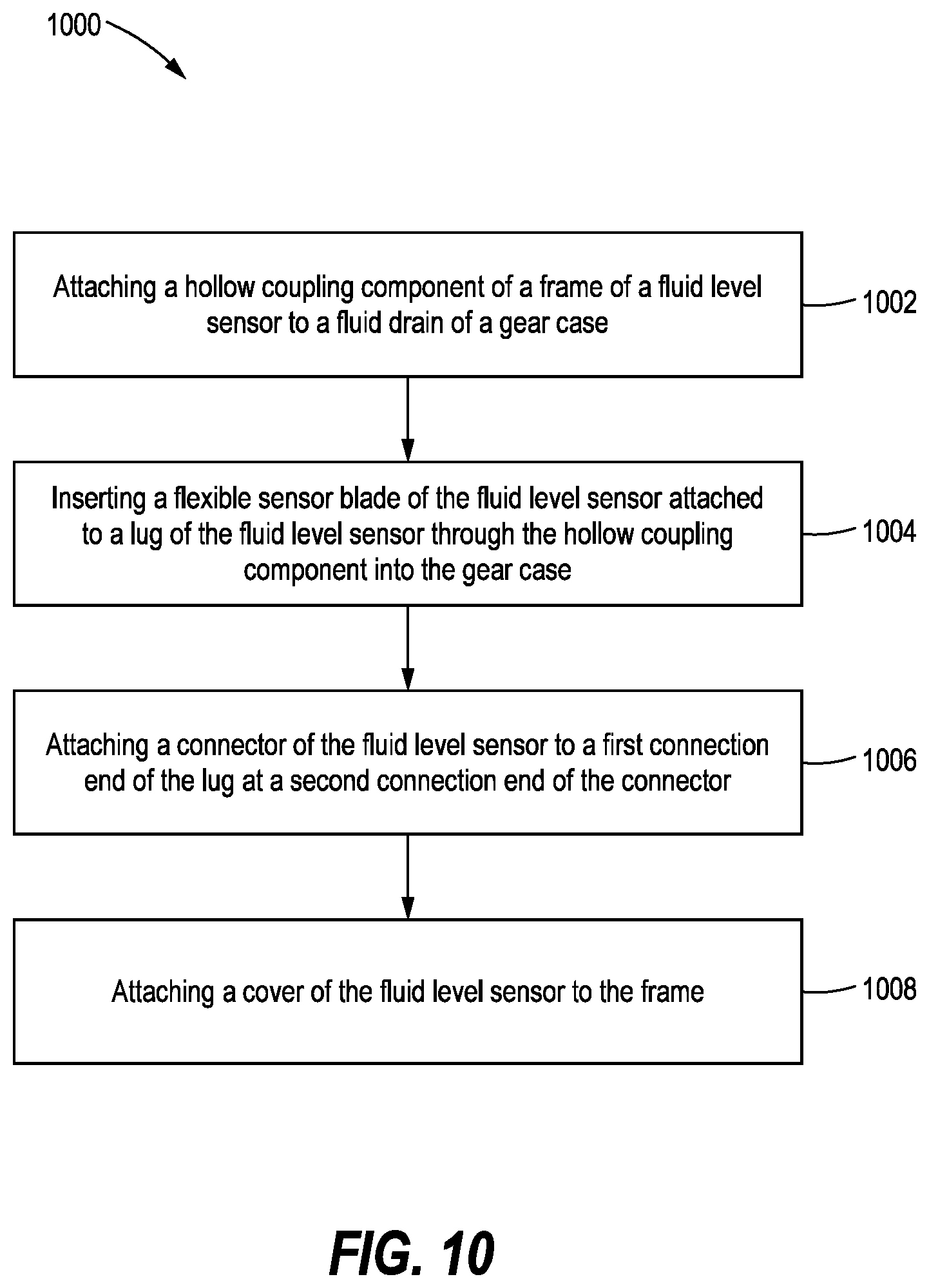 Patent US12345557 Figure 8 – Gear case fluid sensor