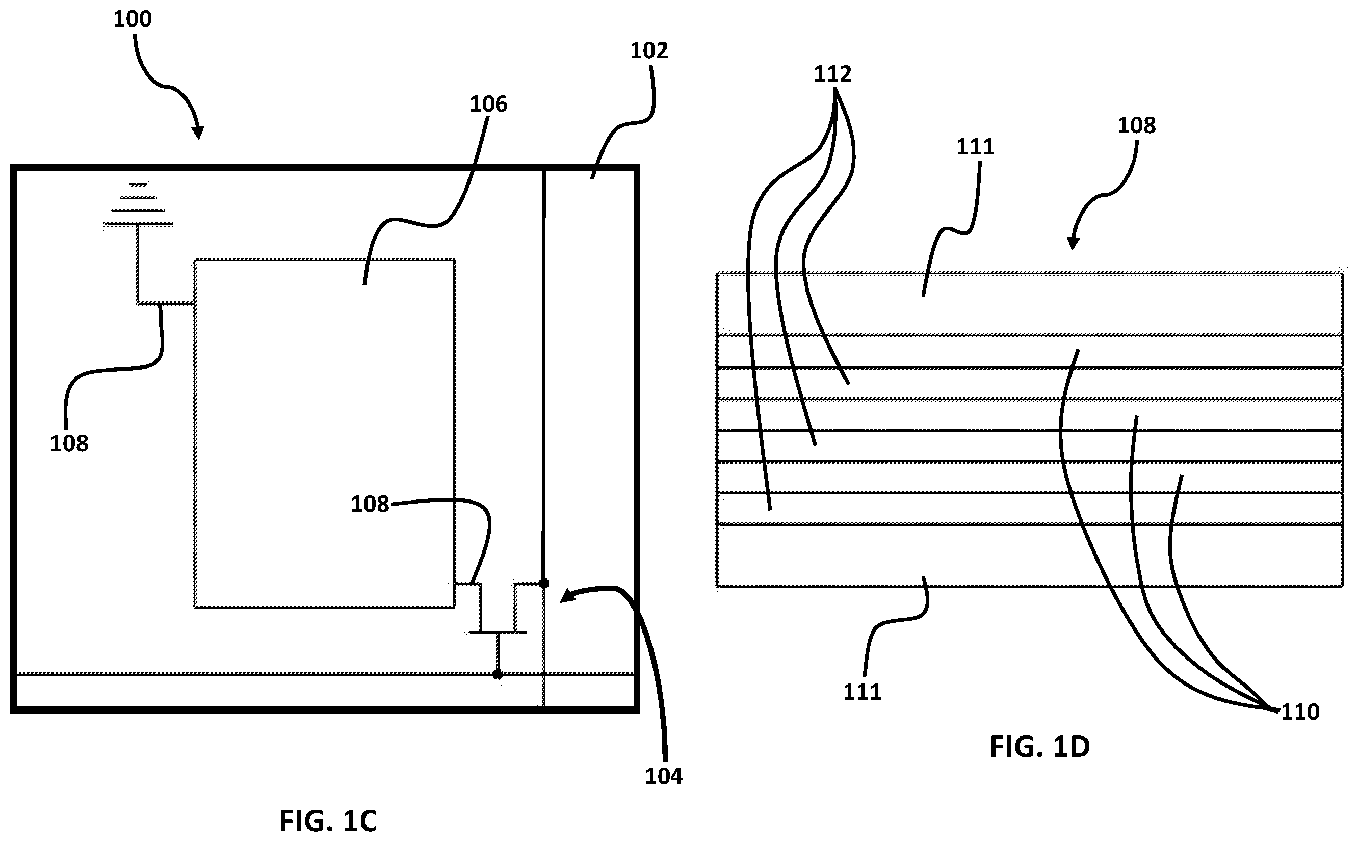 Patent US12345575 Figure 2 – Phonon disruptors for increased thermal resistance without sacrificing electrical signal quality in thermal sensors