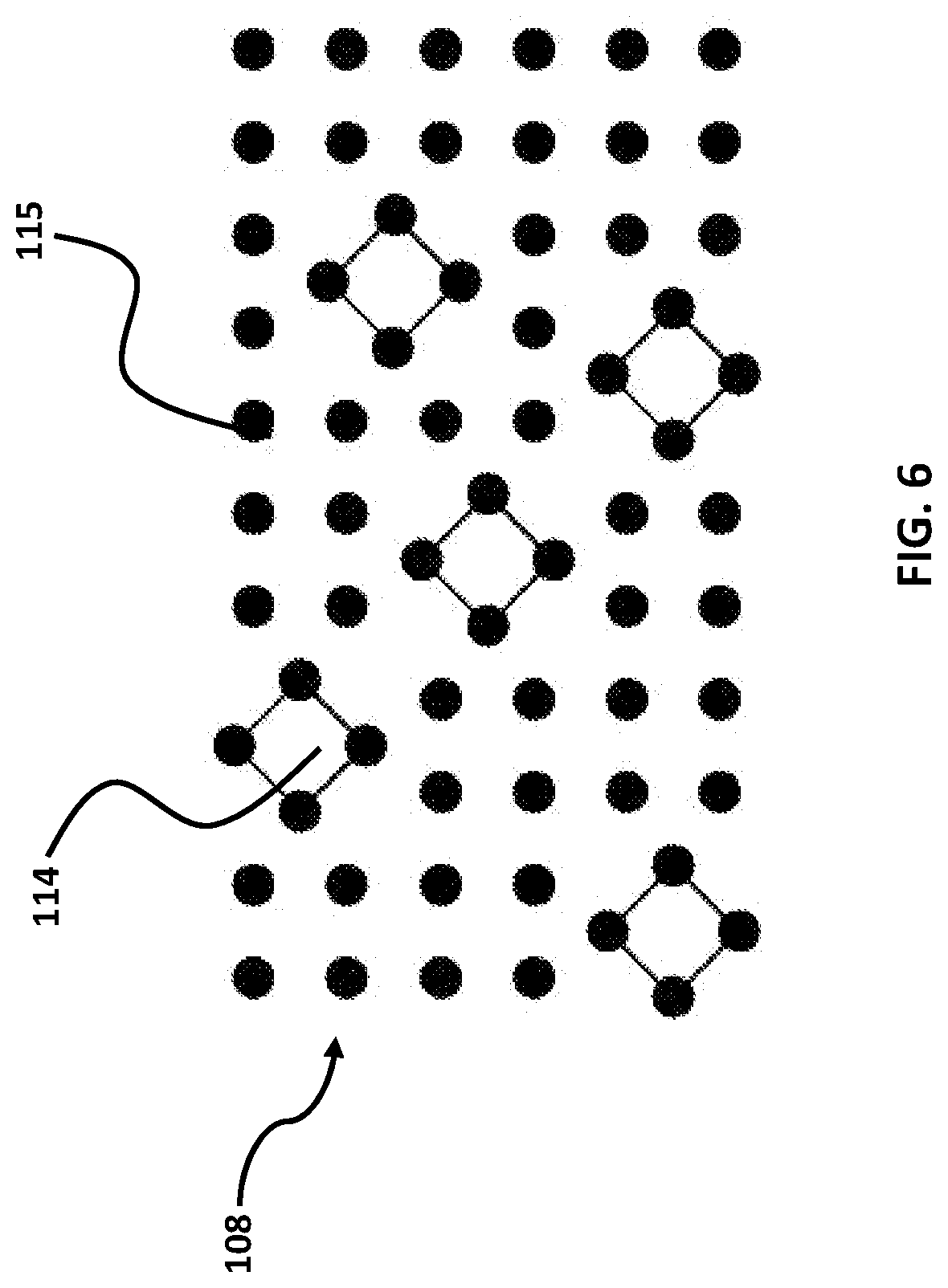 Patent US12345575 Figure 7 – Phonon disruptors for increased thermal resistance without sacrificing electrical signal quality in thermal sensors