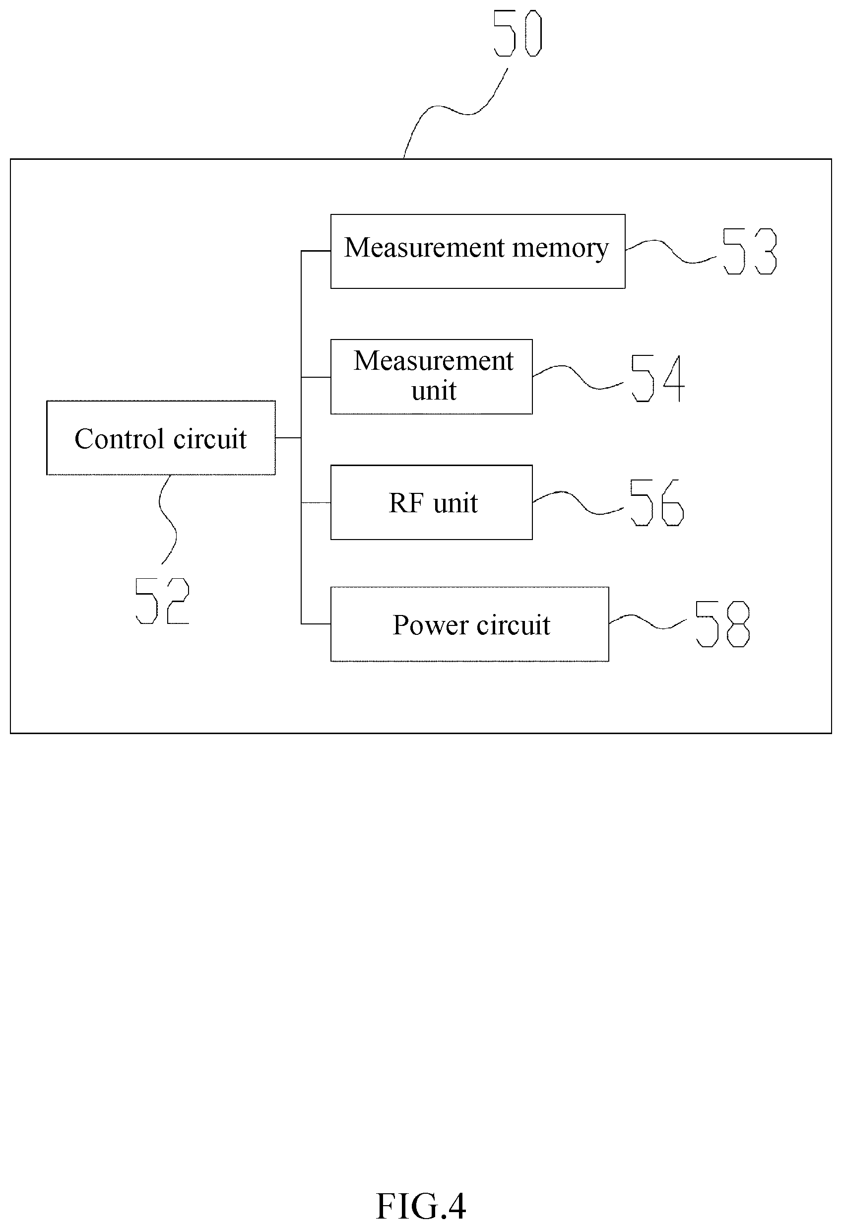 Patent US12345579 Figure 4 – Stress monitoring device, stress monitoring system, and monitoring system