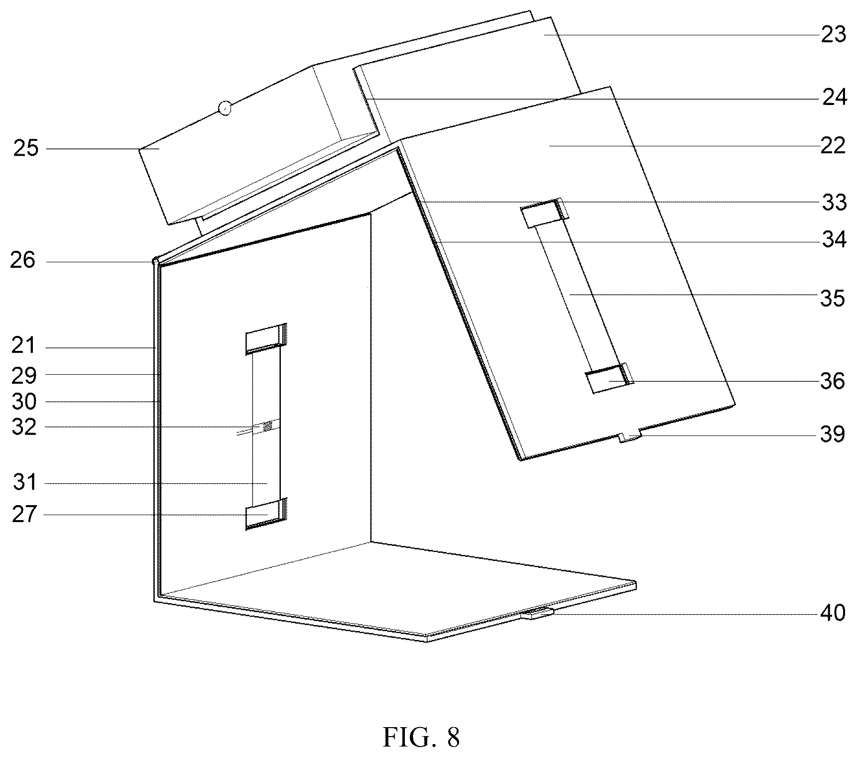 Patent US12345581 Figure 8 – Fixture applied to sticking strain gauge on Hopkinson square bar and use method thereof