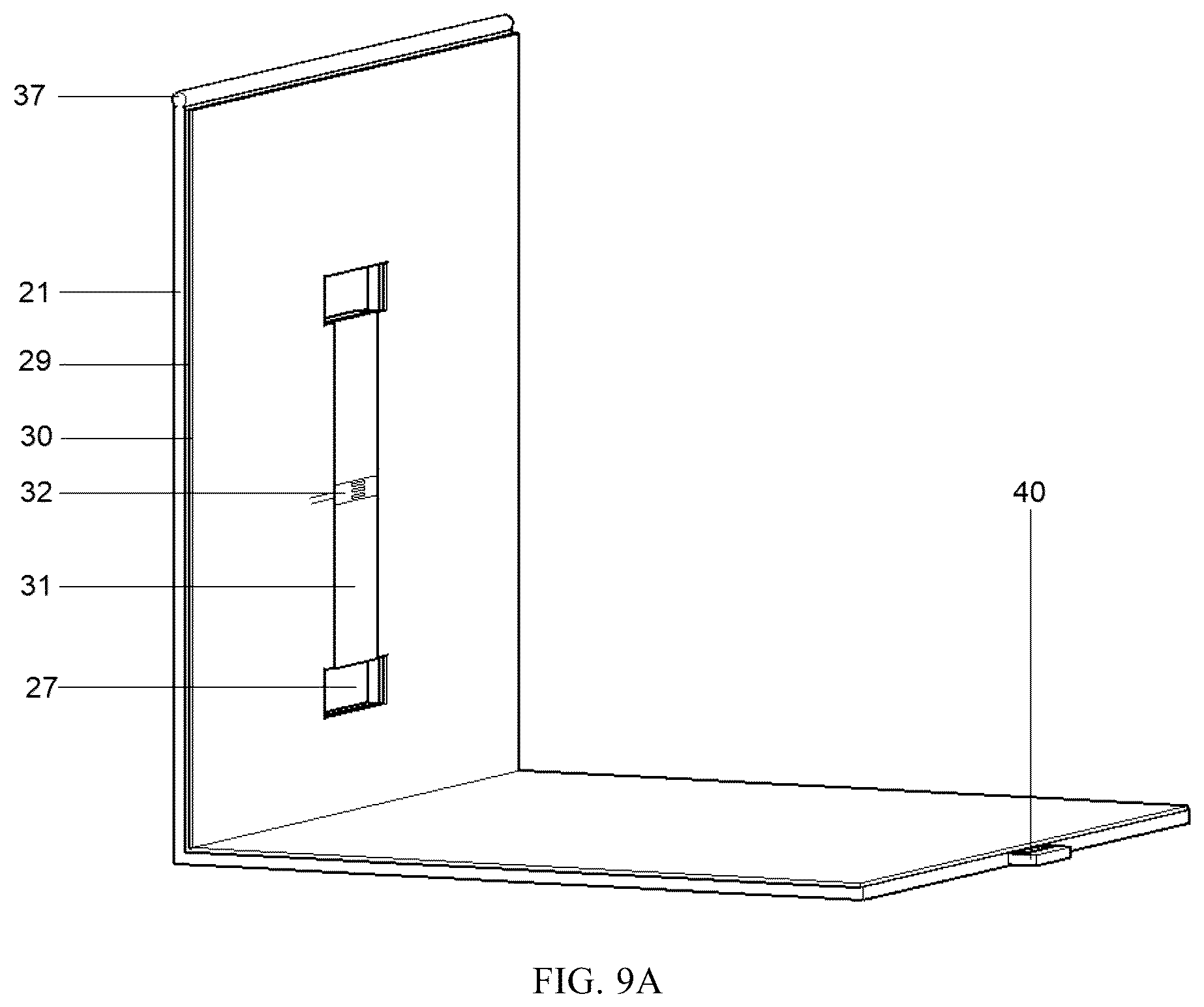 Patent US12345581 Figure 9 – Fixture applied to sticking strain gauge on Hopkinson square bar and use method thereof