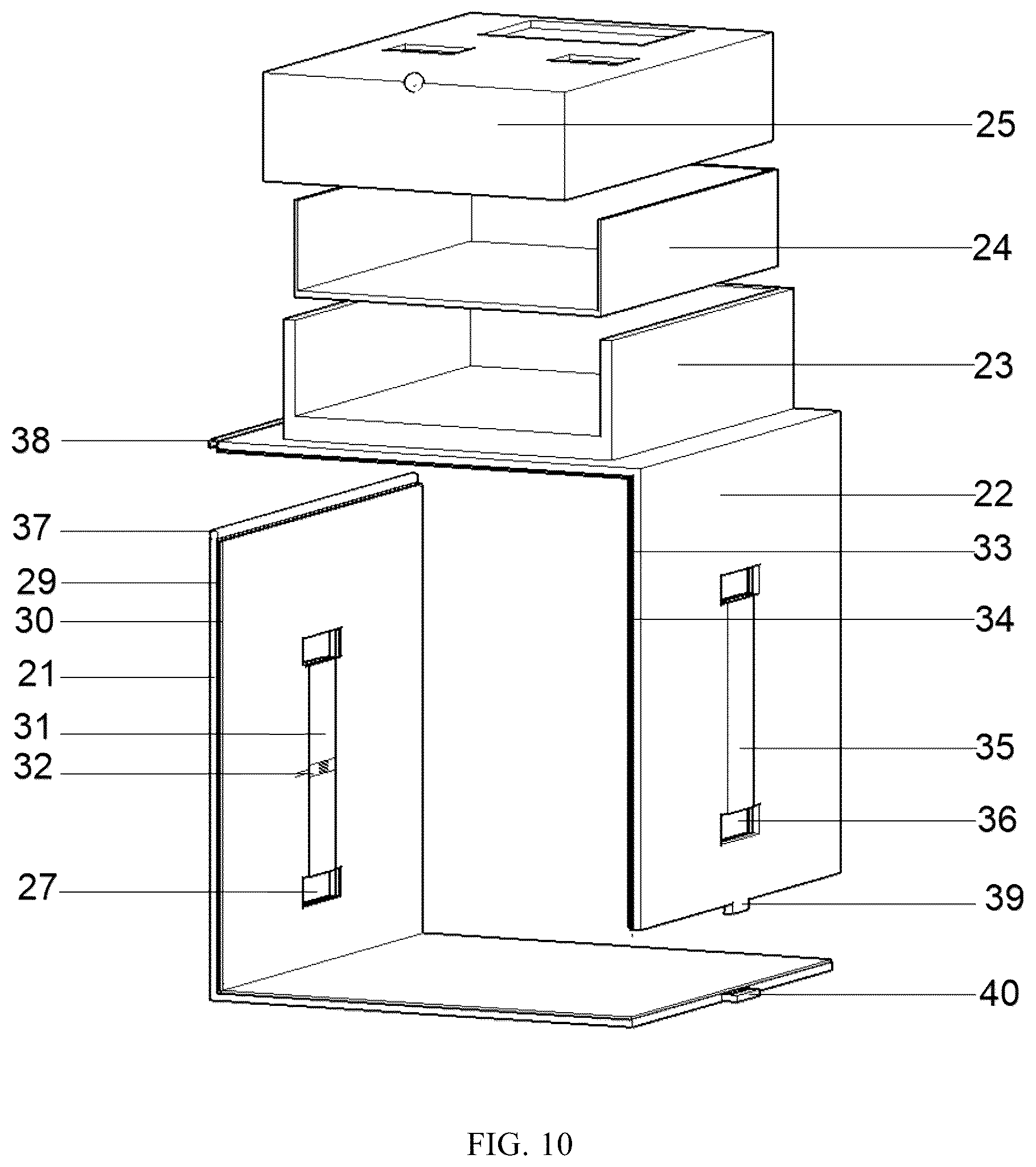 Patent US12345581 Figure 11 – Fixture applied to sticking strain gauge on Hopkinson square bar and use method thereof