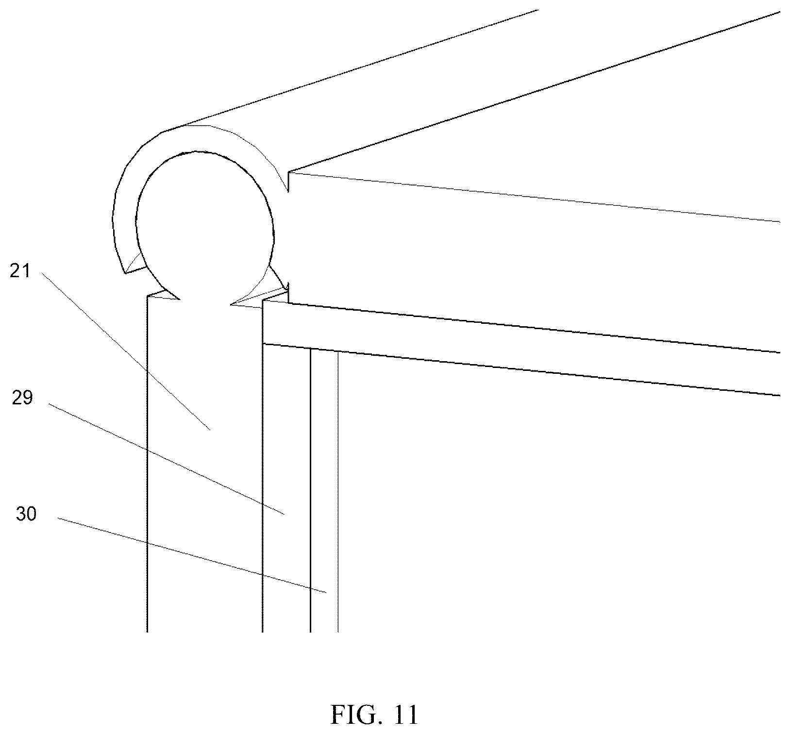 Patent US12345581 Figure 12 – Fixture applied to sticking strain gauge on Hopkinson square bar and use method thereof