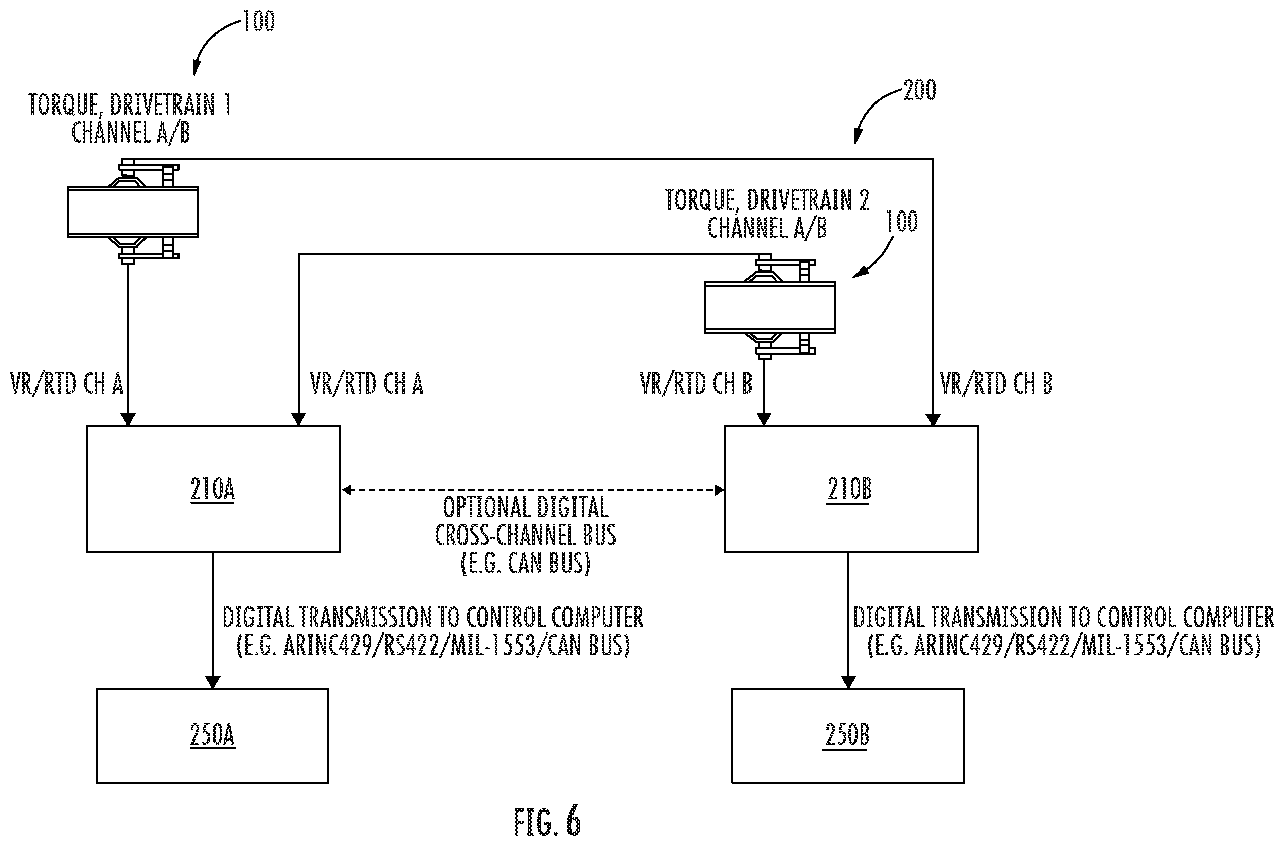 Patent US12345587 Figure 6 – Hanger bearing mounted torque sensor