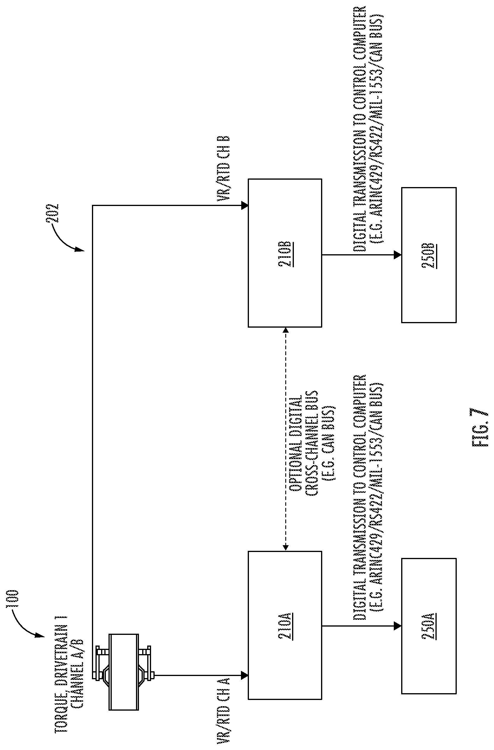 Patent US12345587 Figure 7 – Hanger bearing mounted torque sensor