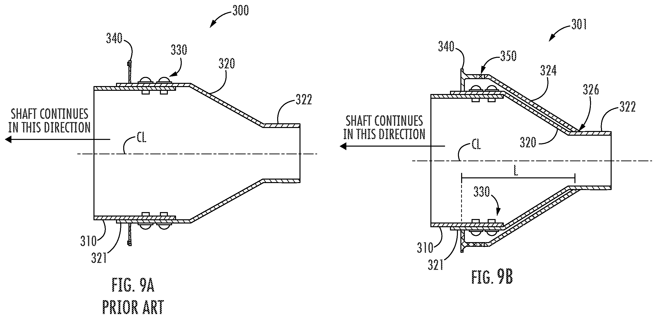 Patent US12345587 Figure 9 – Hanger bearing mounted torque sensor