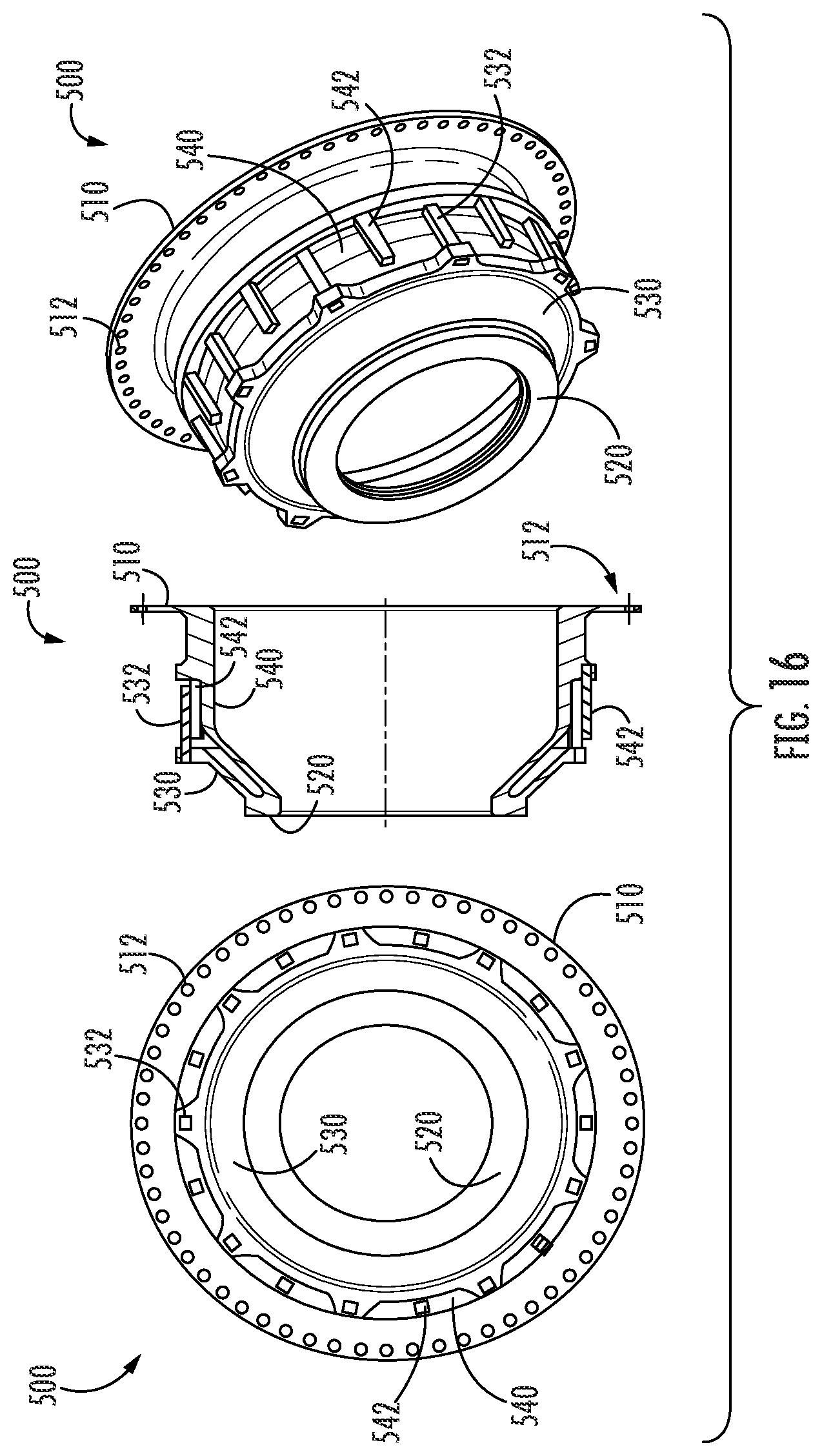 Patent US12345587 Figure 16 – Hanger bearing mounted torque sensor