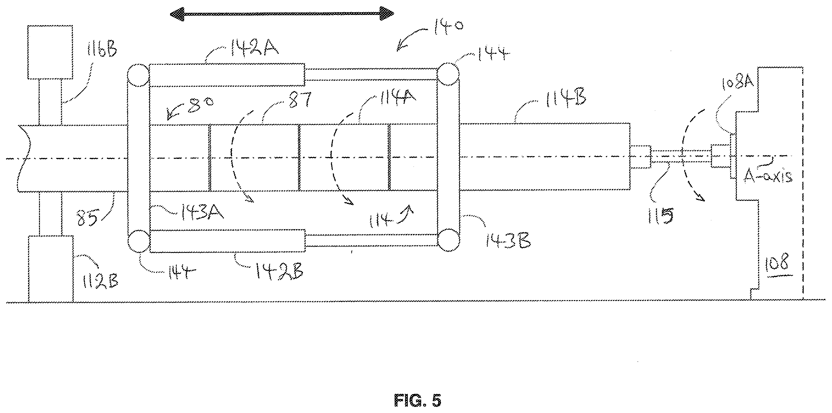 Patent US12345588 Figure 5 – Dynamometer system for testing performance of drilling tools
