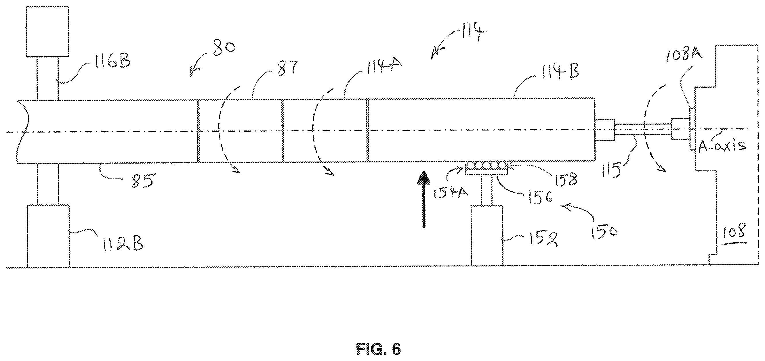 Patent US12345588 Figure 6 – Dynamometer system for testing performance of drilling tools