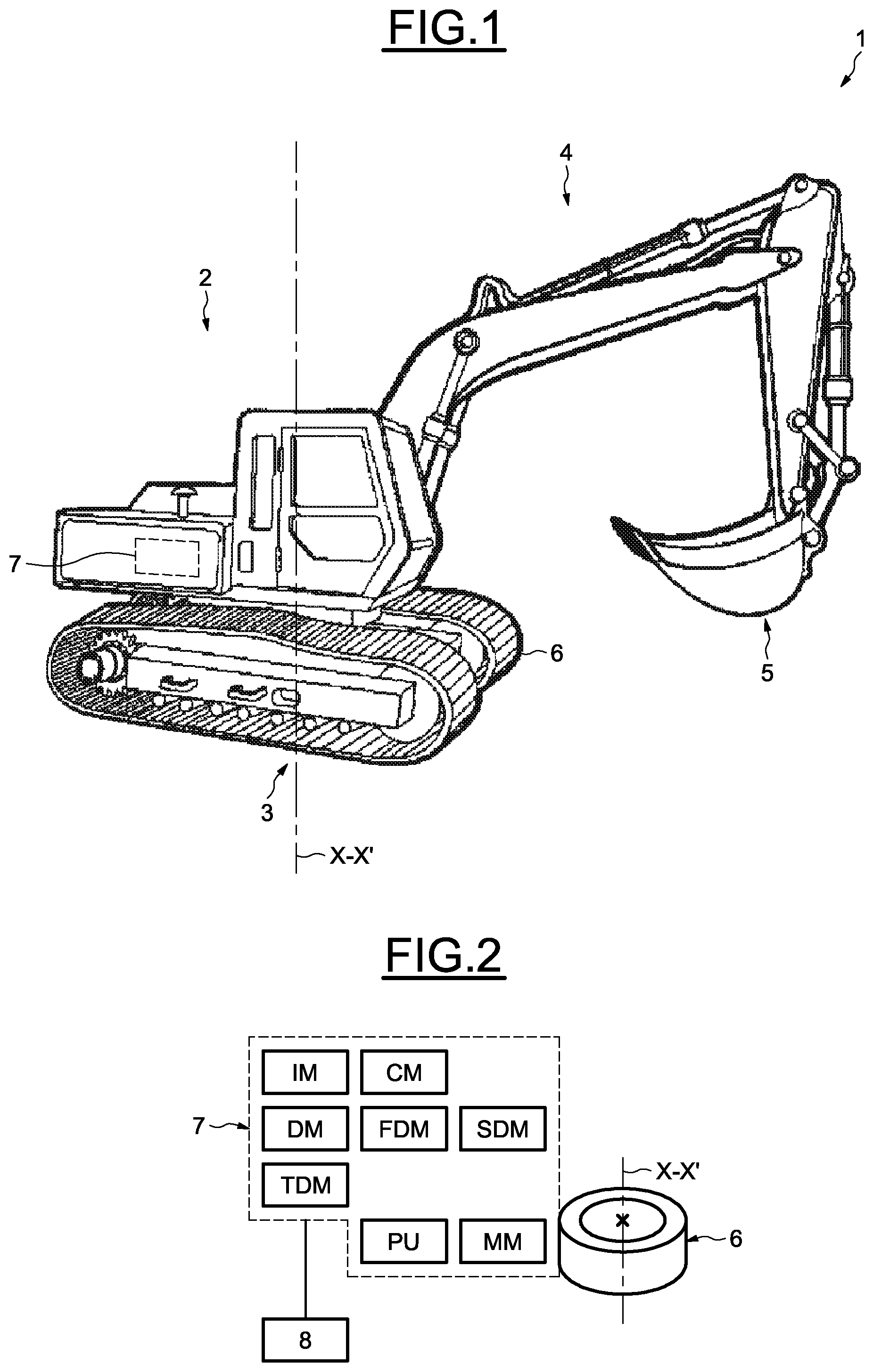 Patent US12345599 Figure 1 – System for determining the wear of a bearing and associated method