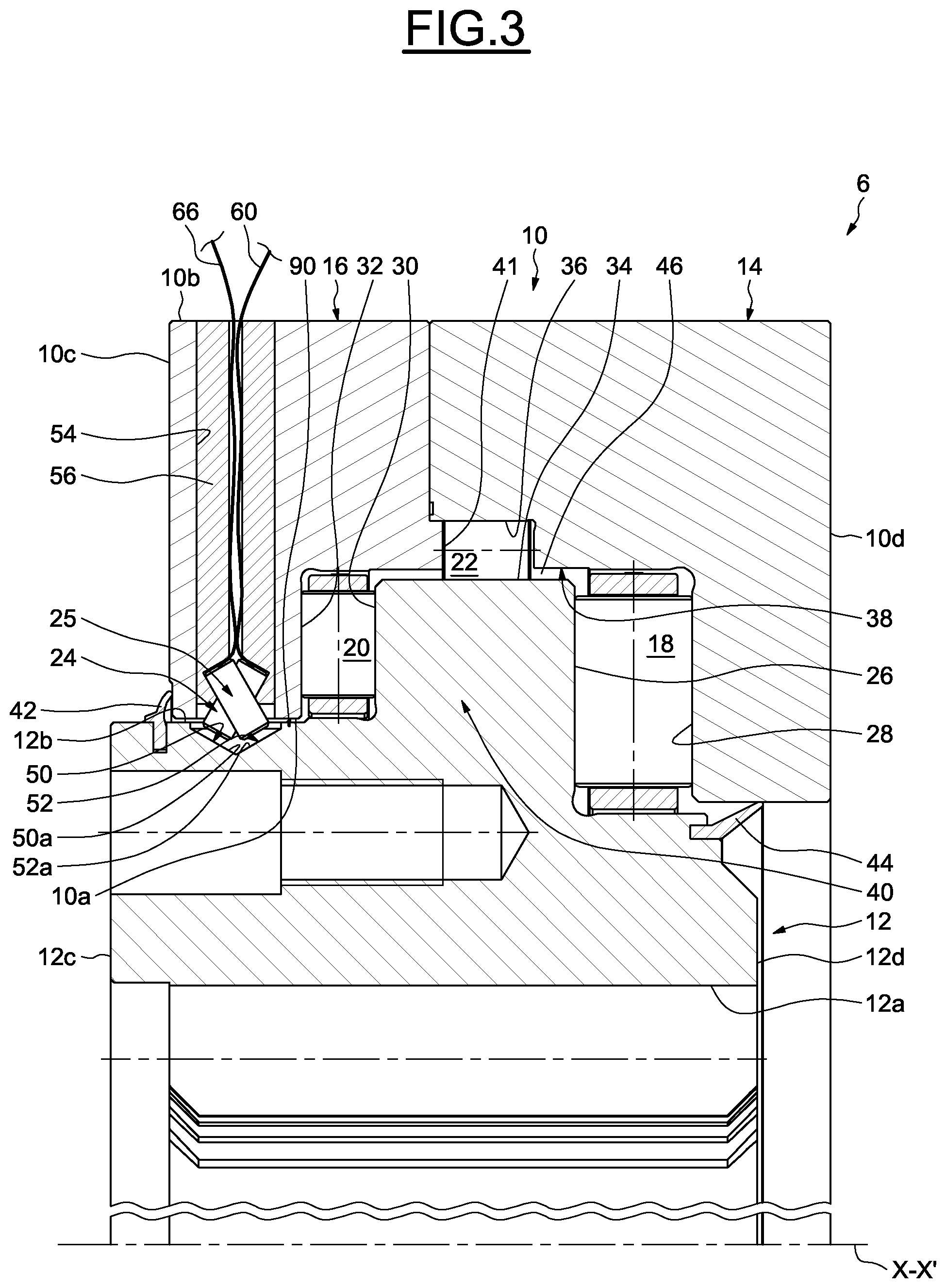 Patent US12345599 Figure 2 – System for determining the wear of a bearing and associated method