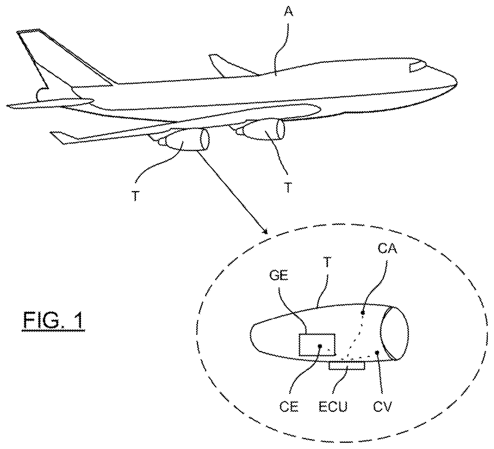 Patent US12345601 Figure 1 – Method and system for determining one or more defects in a rotating machine of an aircraft