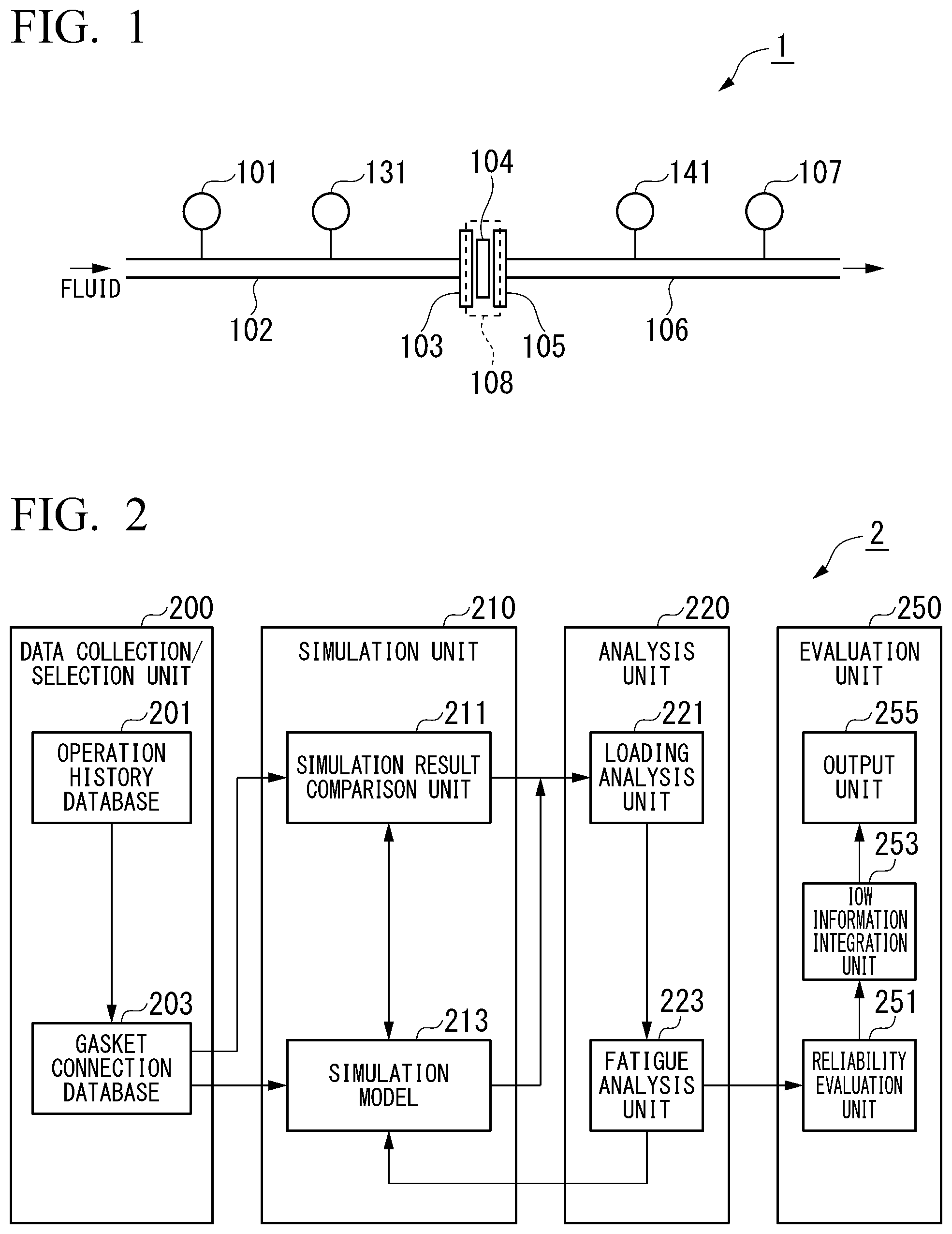 Patent US12345607 Figure 1 – Gasket connection reliability evaluation system, gasket connection reliability evaluation method, and program